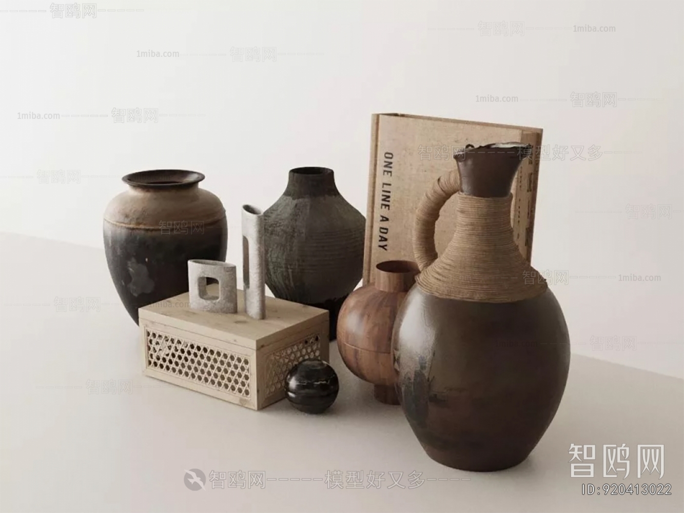 Wabi-sabi Style Clay Pot