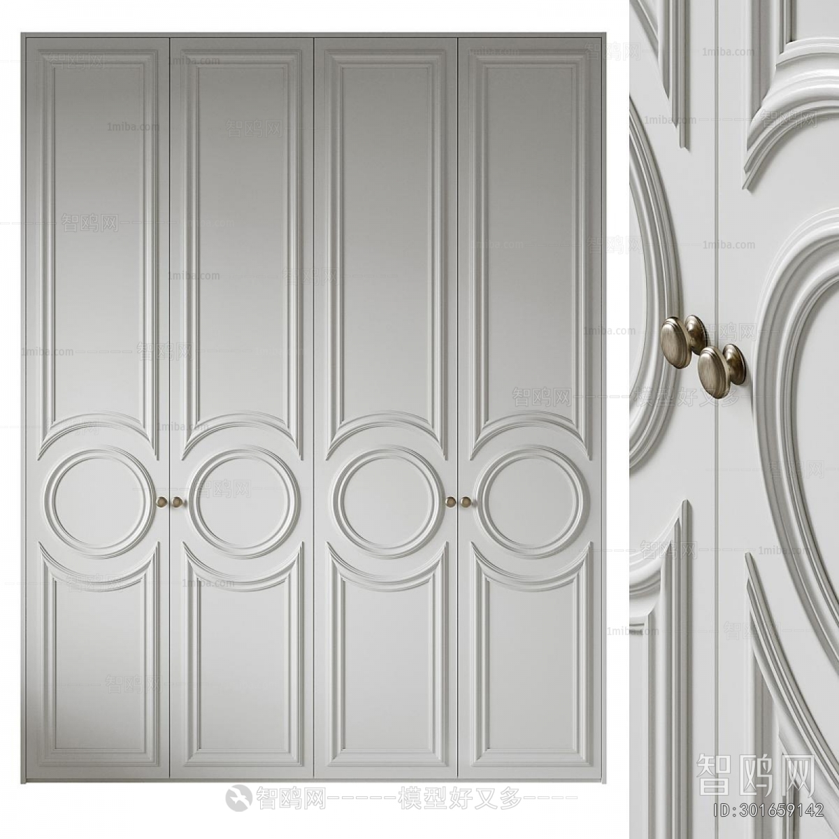 Simple European Style Door Panel