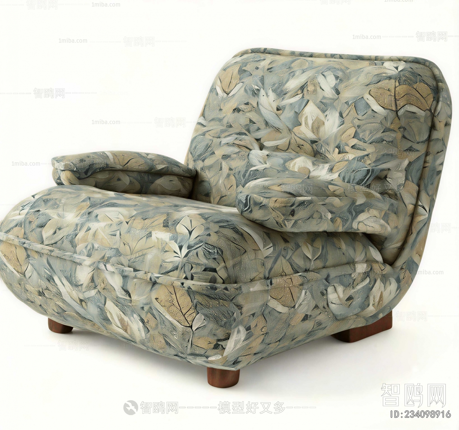 French Style Single Sofa