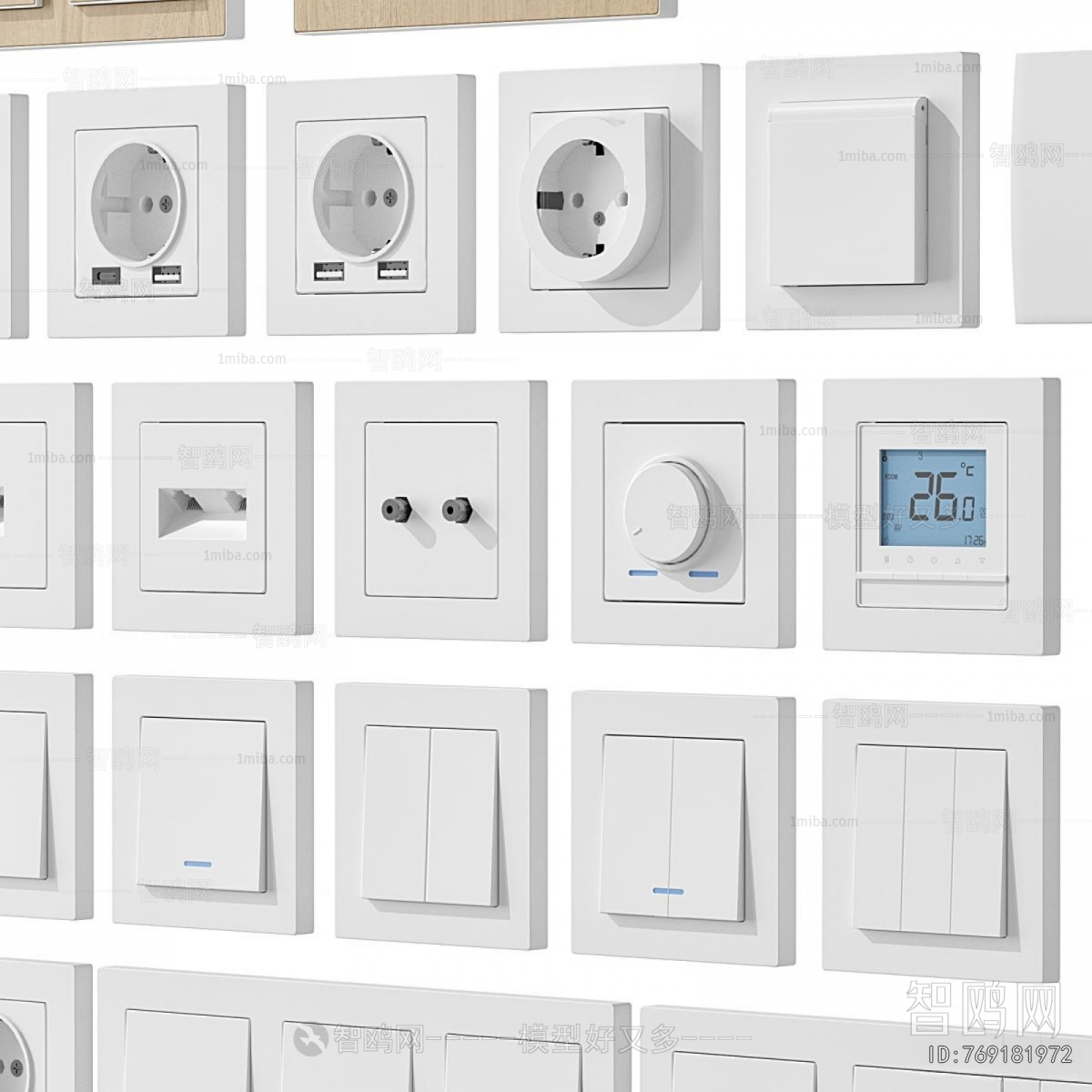 Modern Switch Socket Panel