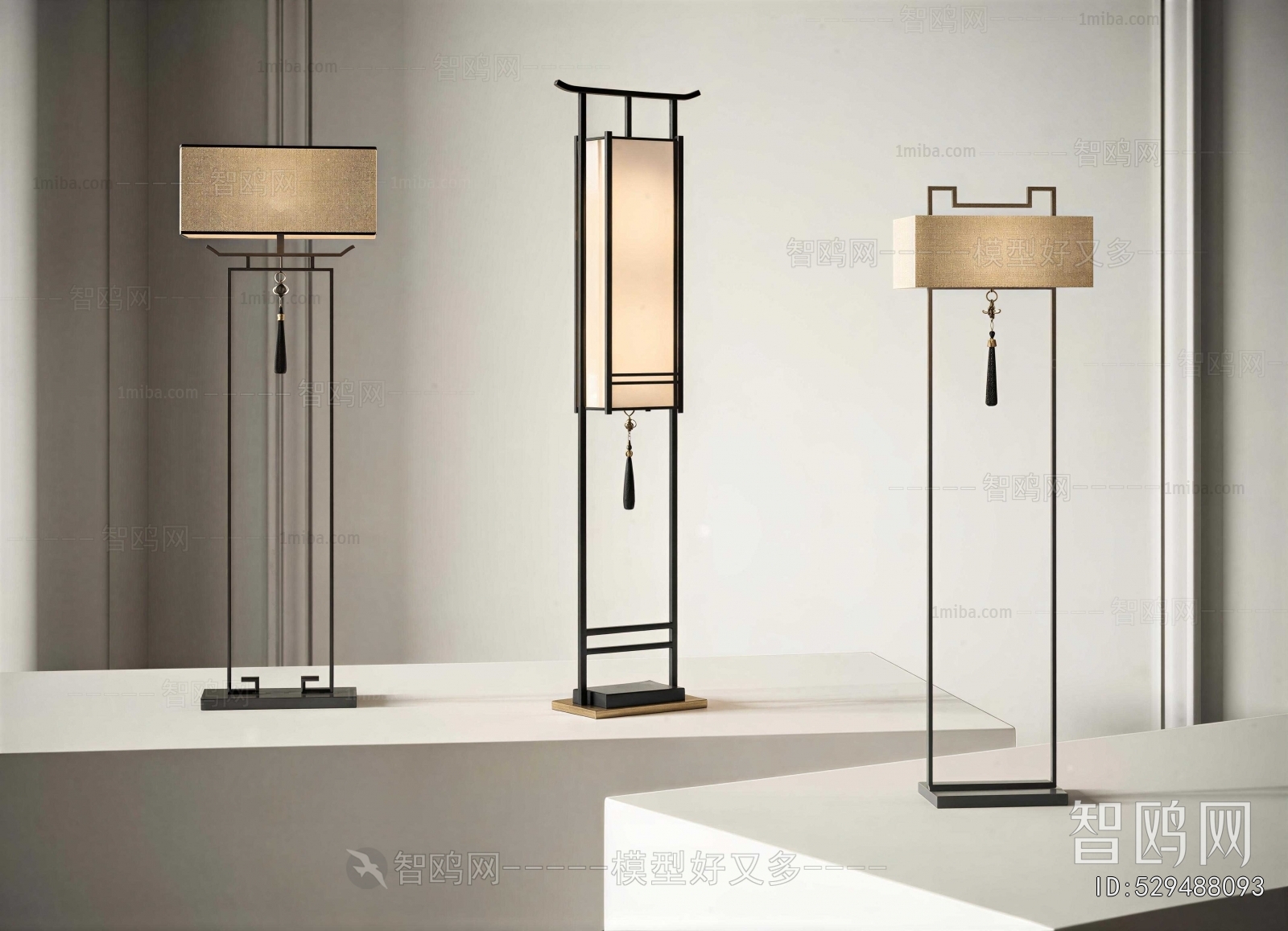 New Chinese Style Floor Lamp