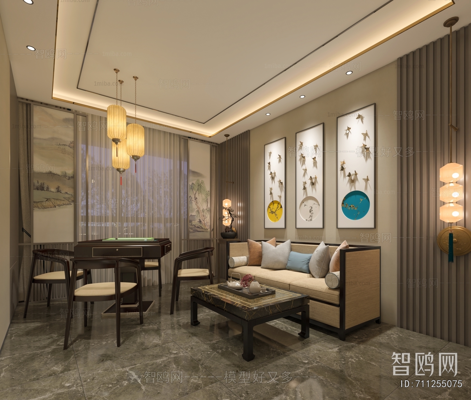New Chinese Style Lobby Hall