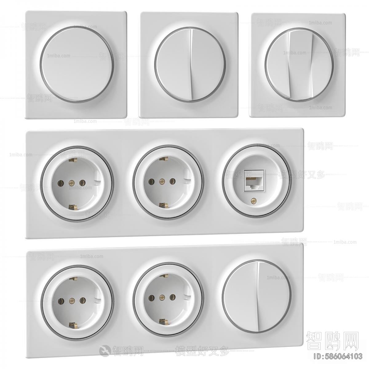 Modern Switch Socket Panel