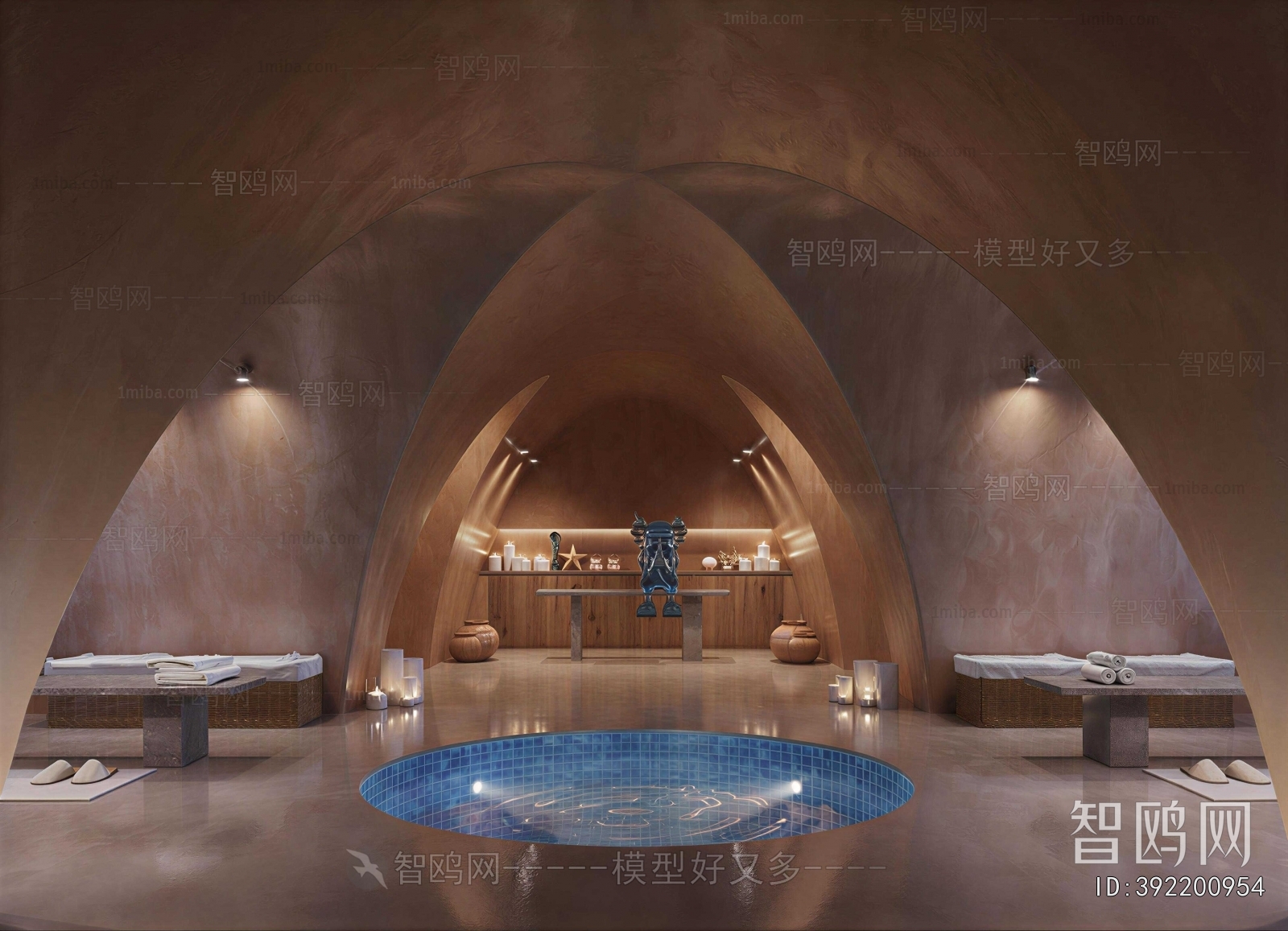 Wabi-sabi Style Bath Center
