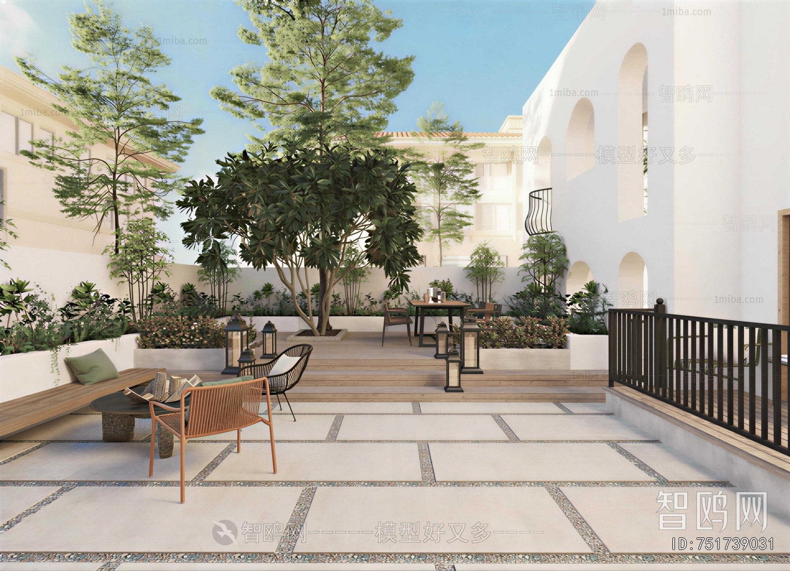 Modern Courtyard/landscape