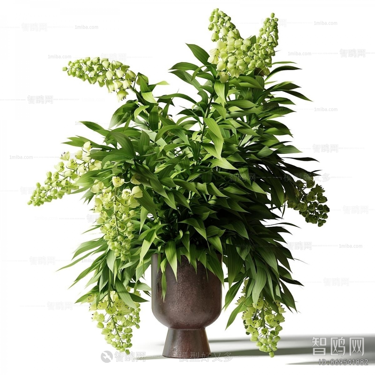 Modern Potted Green Plant