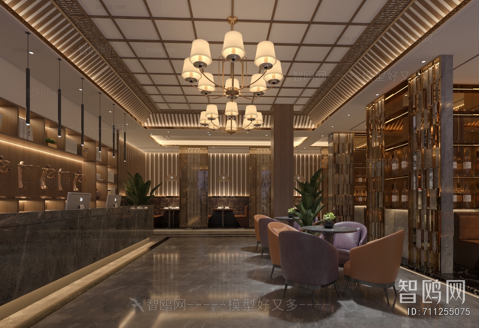 New Chinese Style Lobby Hall