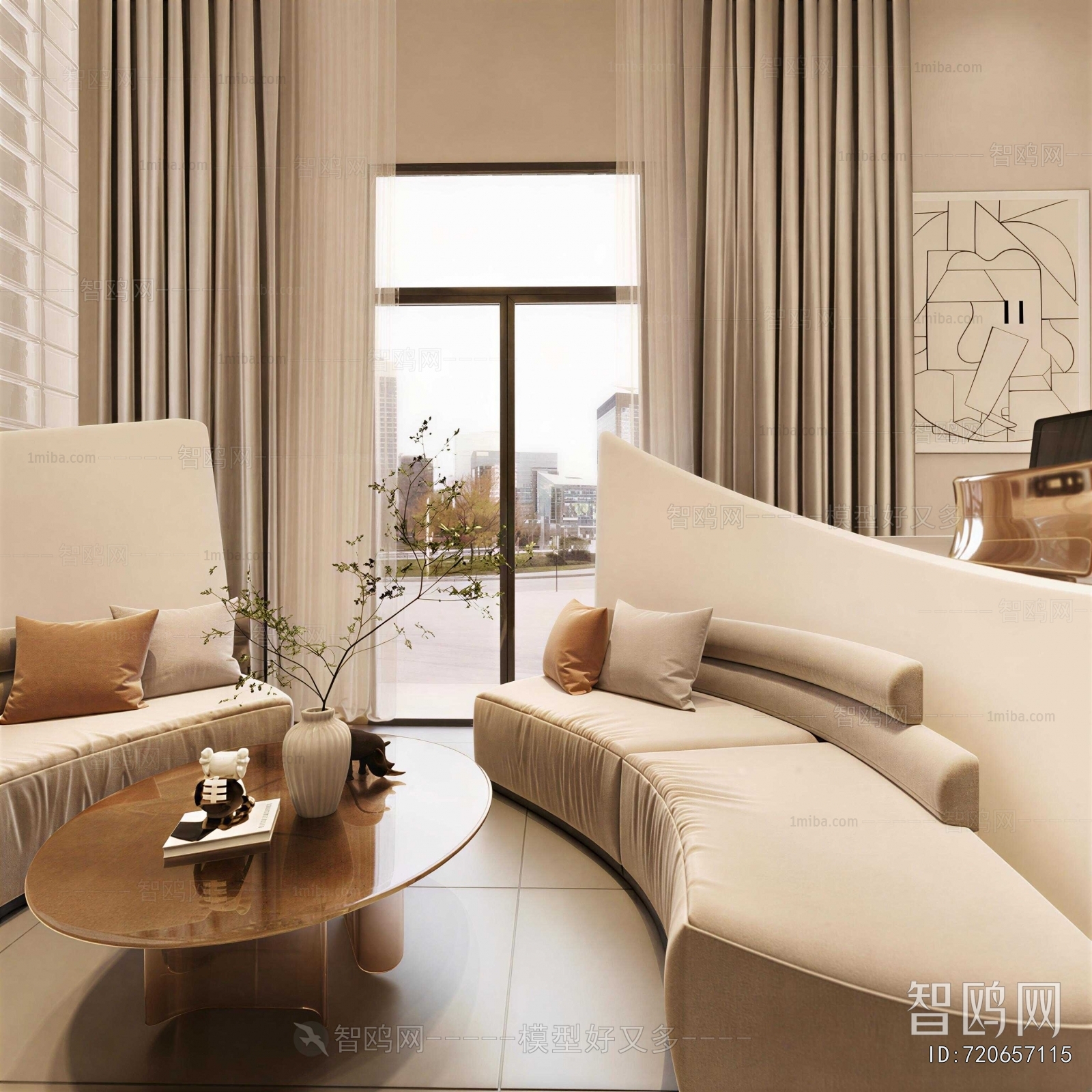 Wabi-sabi Style A Living Room