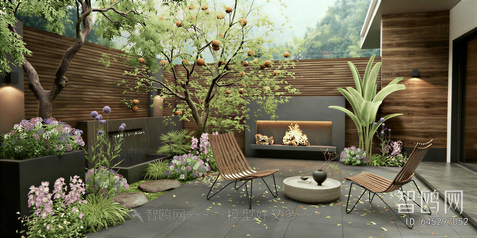Modern Courtyard/landscape