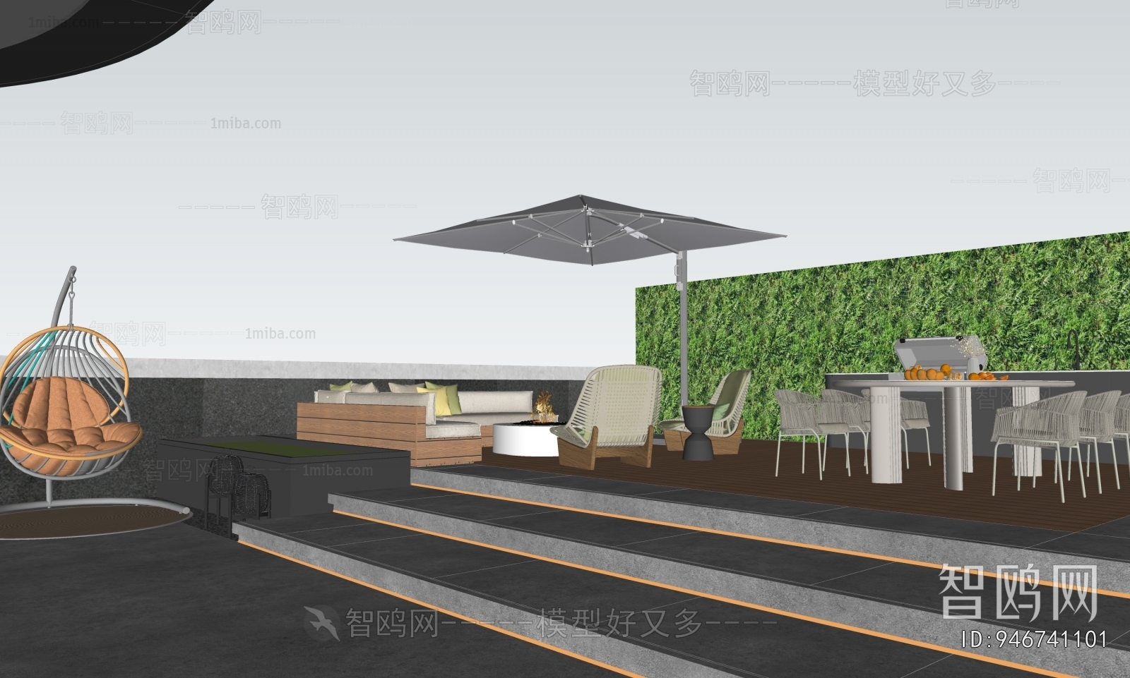 Modern Courtyard/landscape