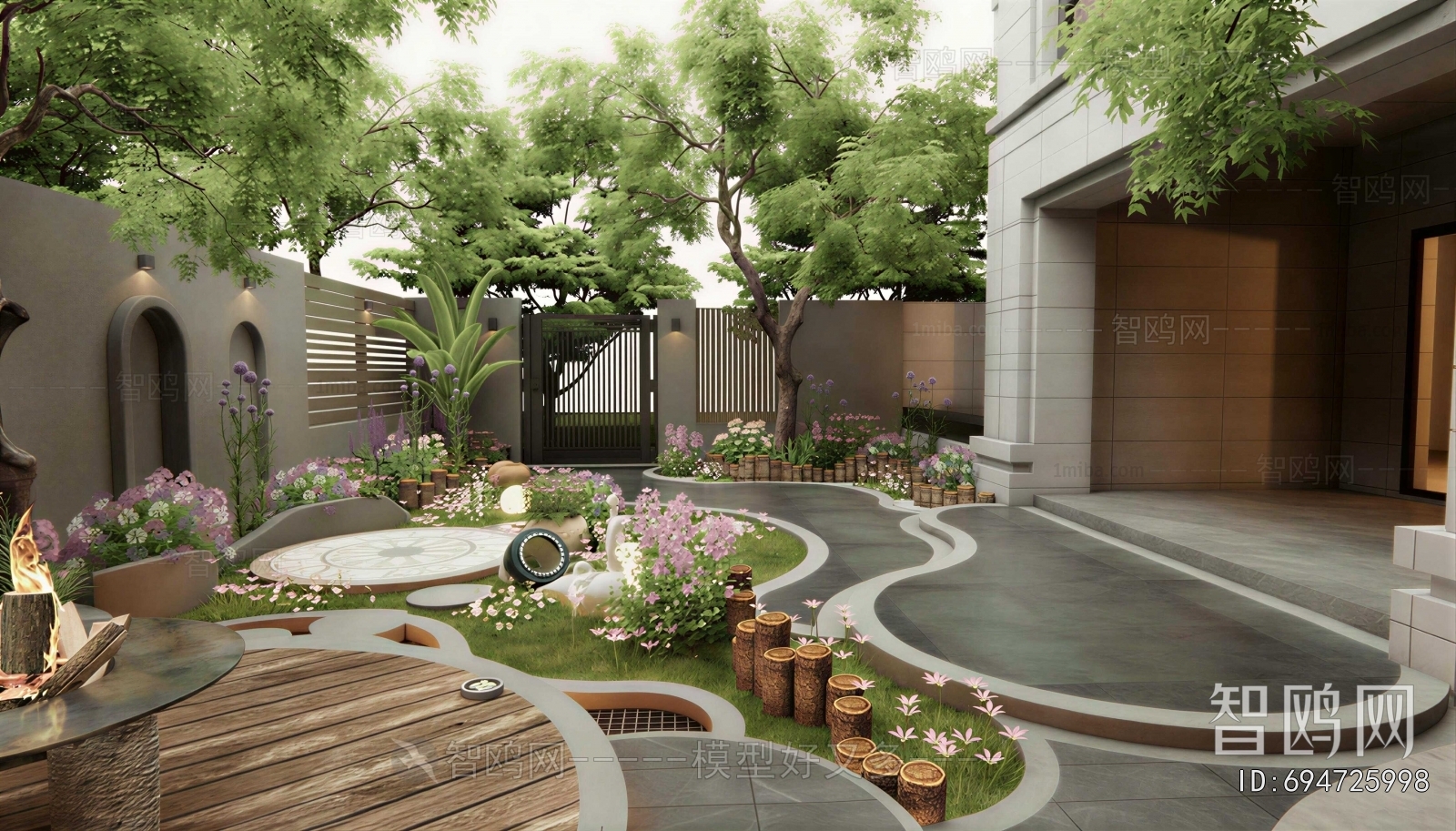 Modern Courtyard/landscape
