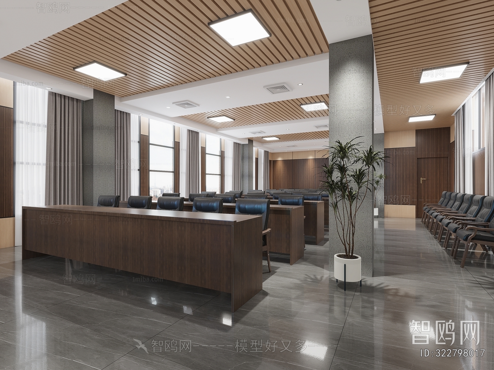 New Chinese Style Meeting Room