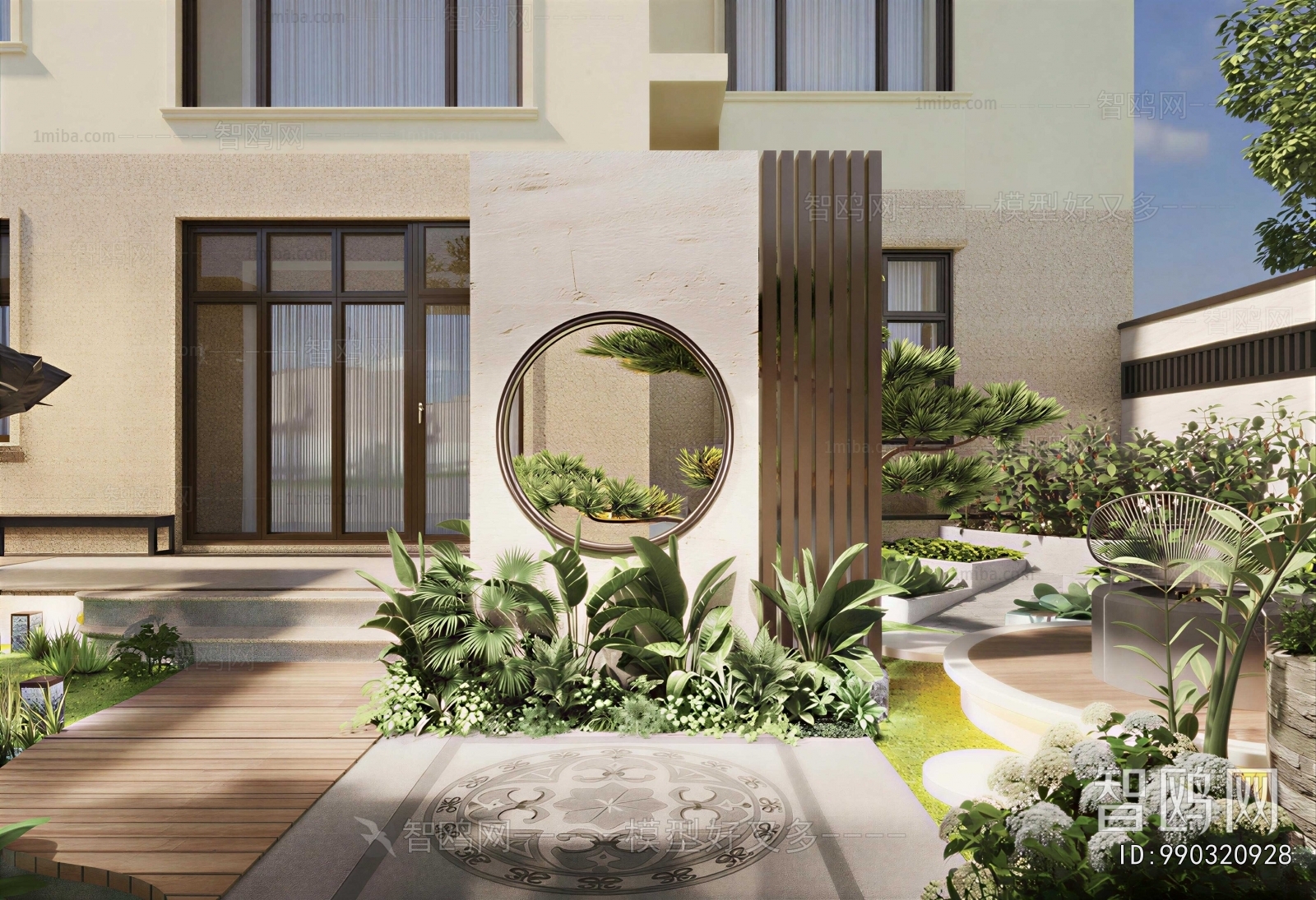 New Chinese Style Courtyard/landscape
