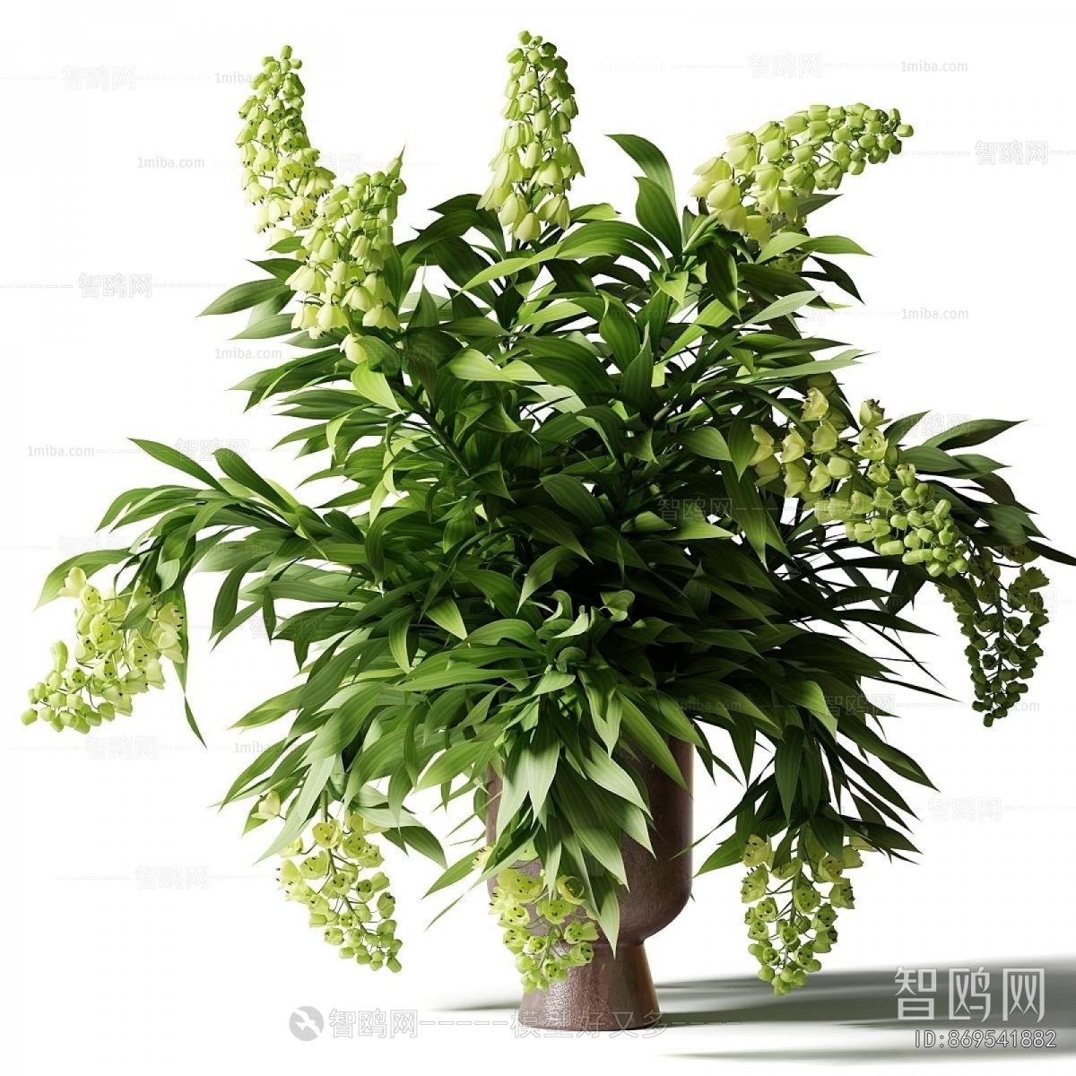 Modern Potted Green Plant