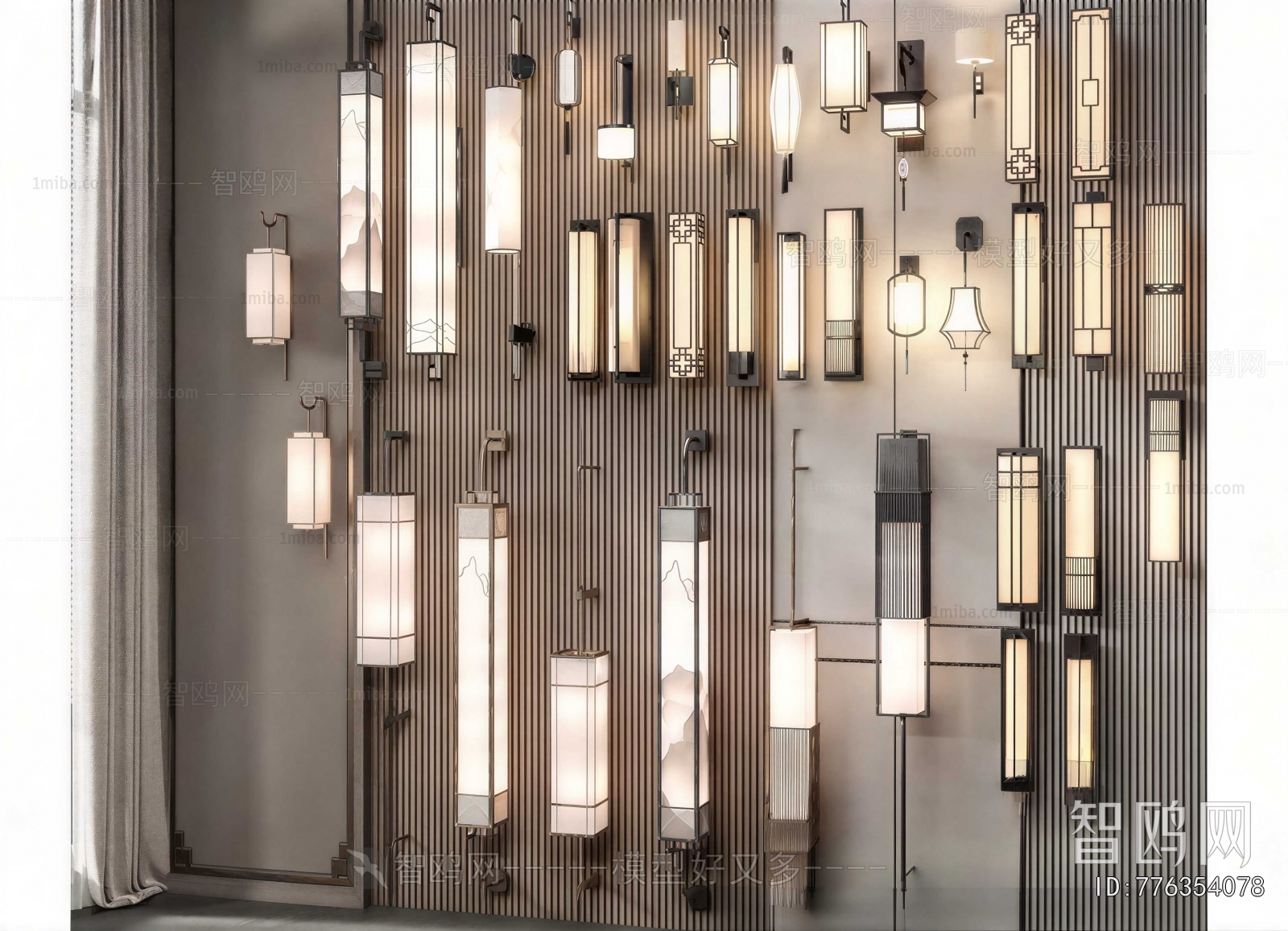 New Chinese Style Wall Lamp
