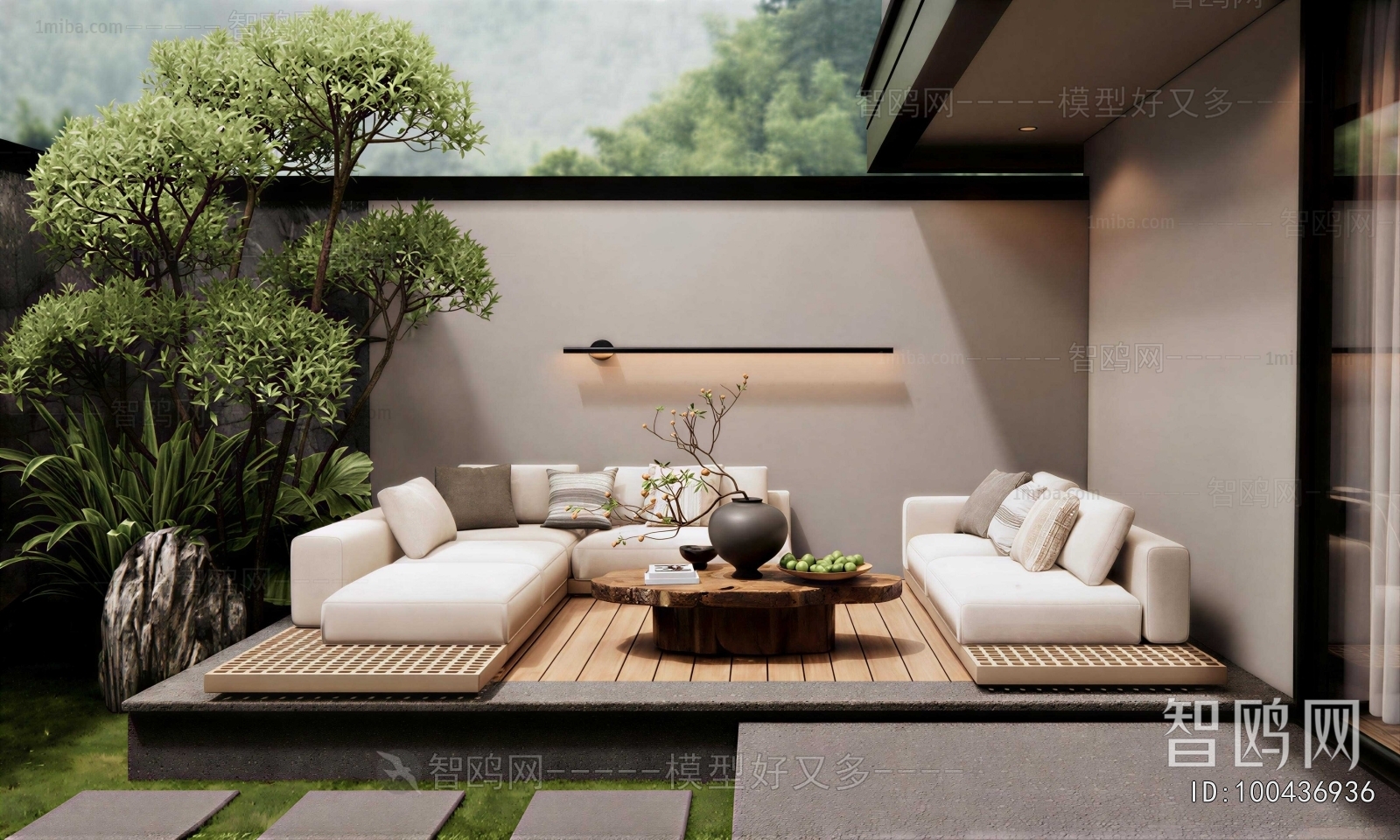 New Chinese Style Terrace