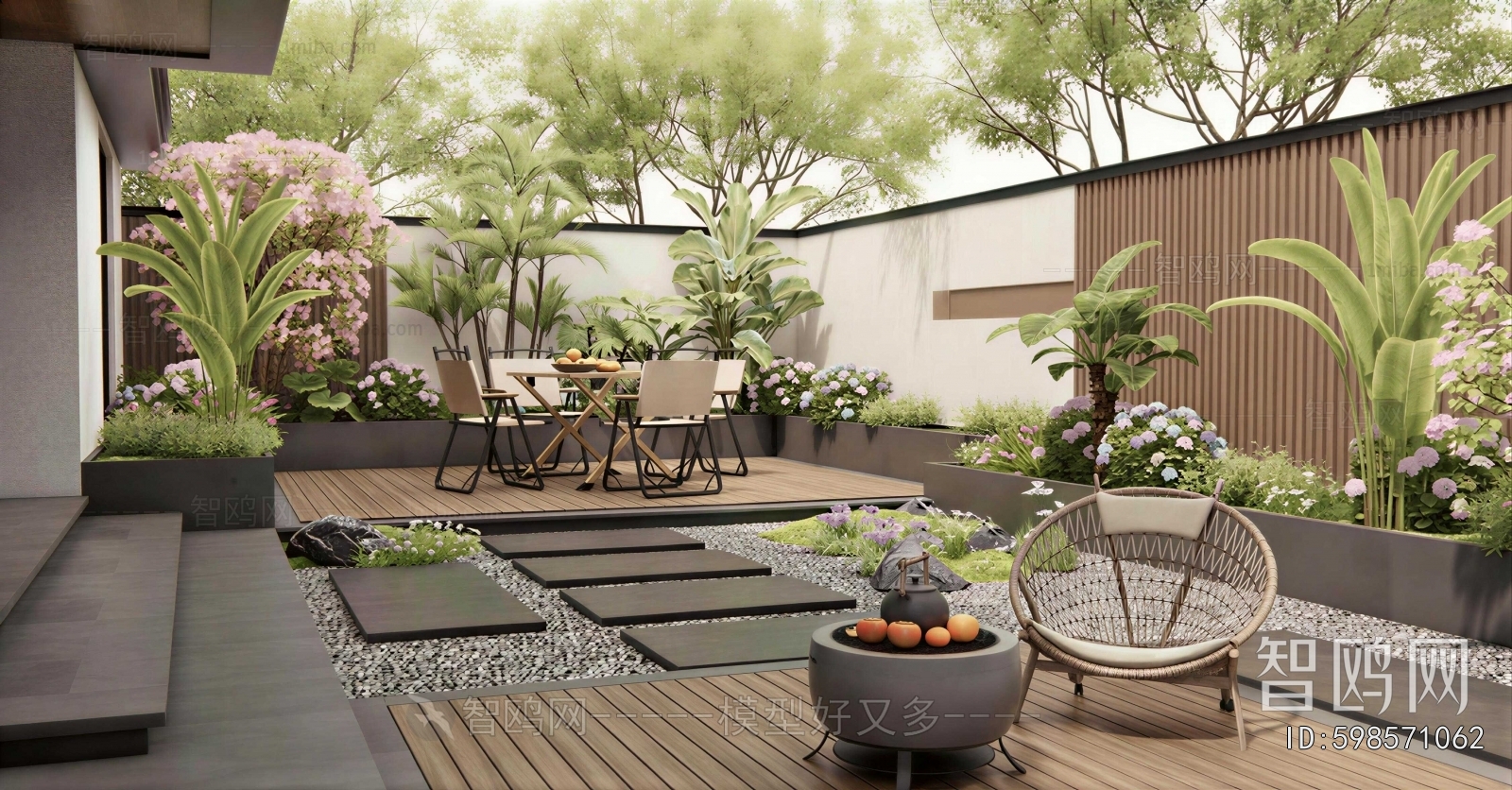 Modern Courtyard/landscape