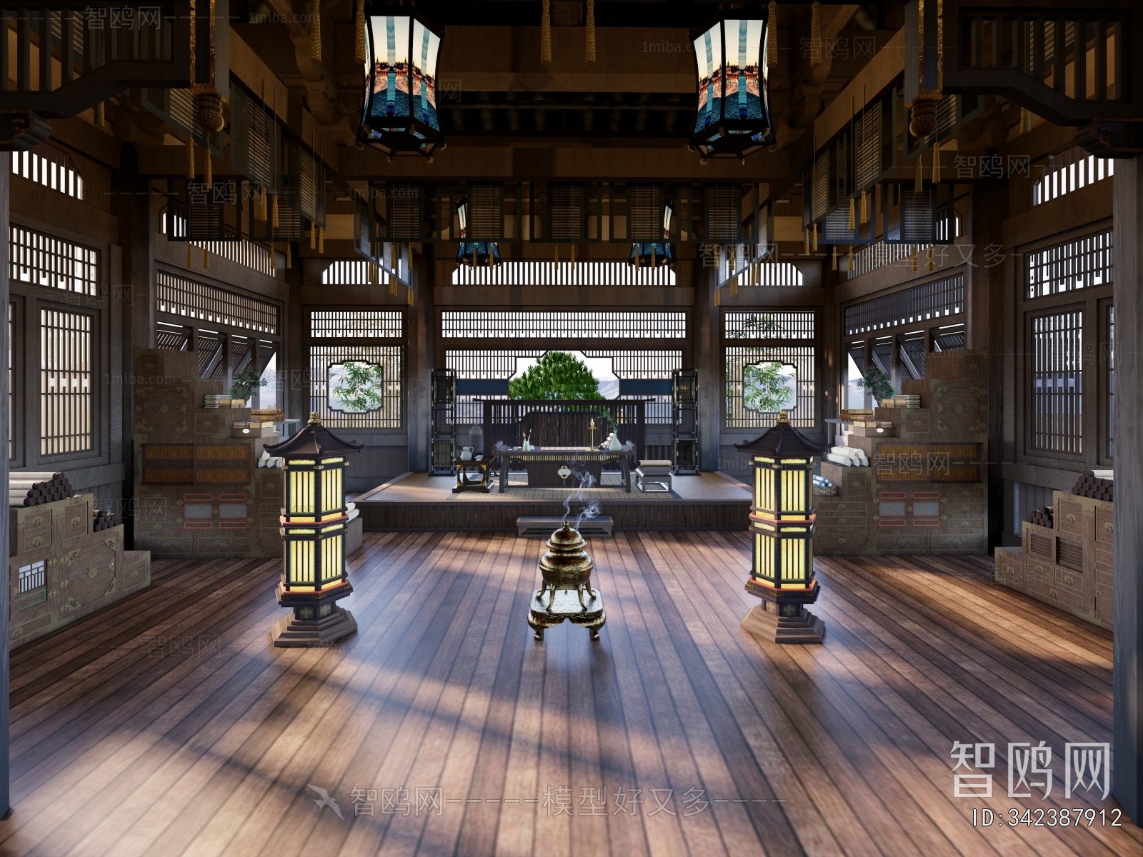 New Chinese Style Study Space
