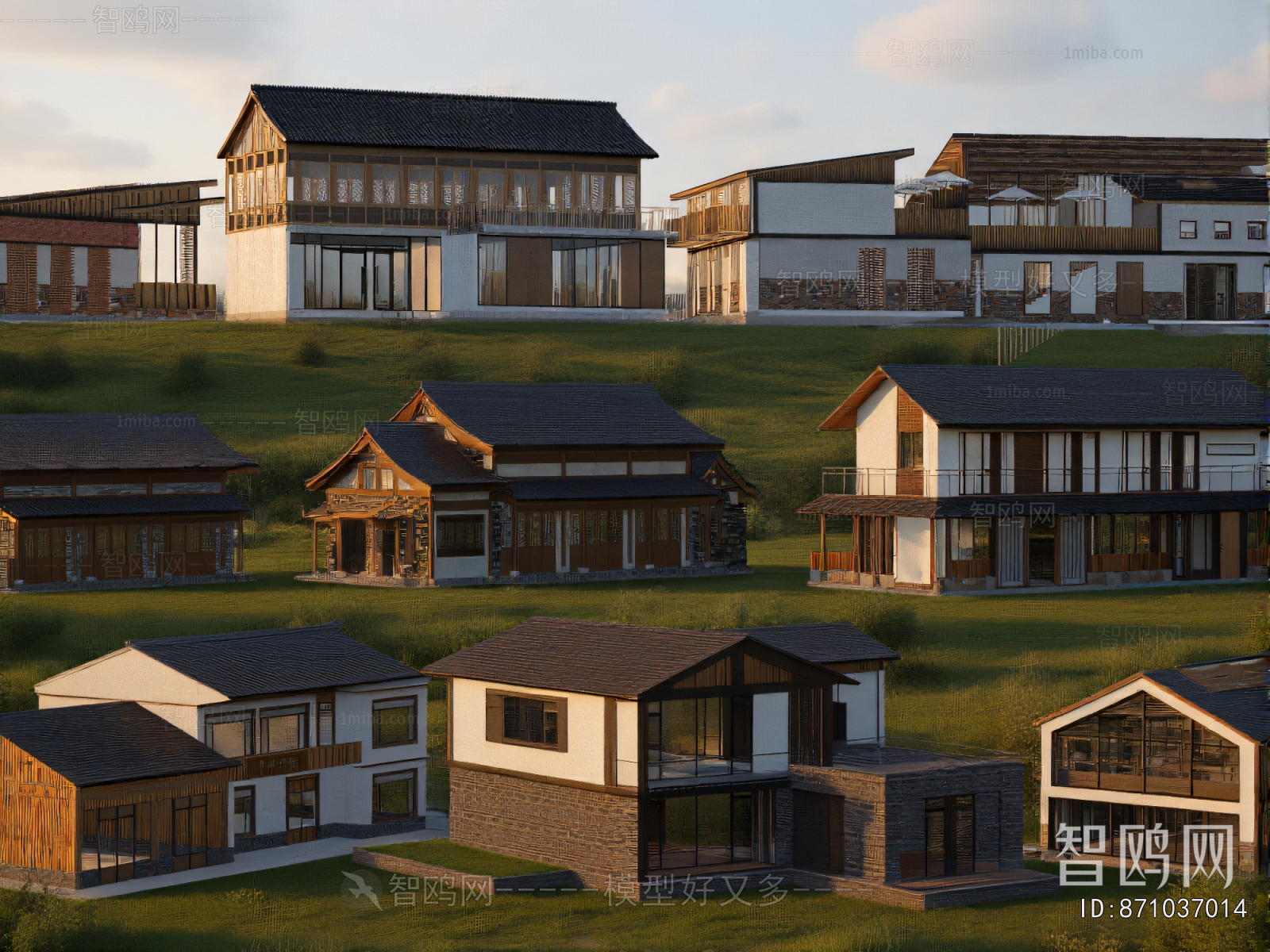 New Chinese Style Appearance Of Commercial Building