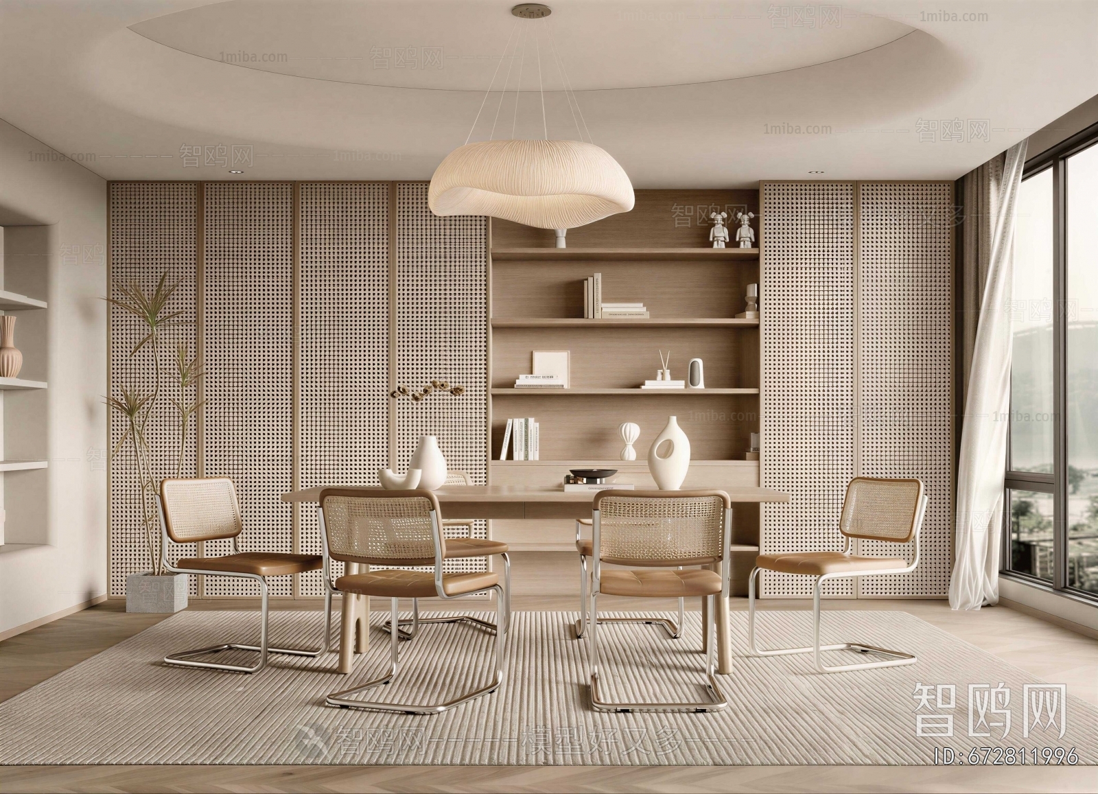 Wabi-sabi Style Dining Room