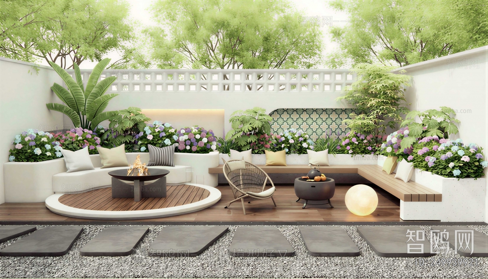 Modern Courtyard/landscape