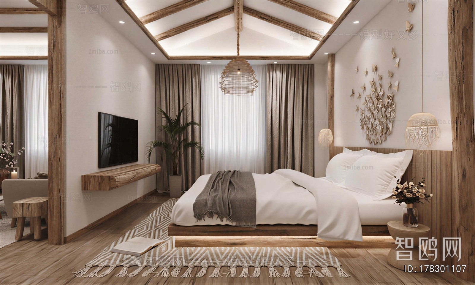 Wabi-sabi Style Bedroom
