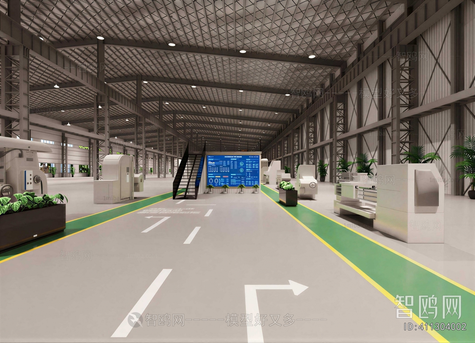 Modern Factory Floor/warehouse