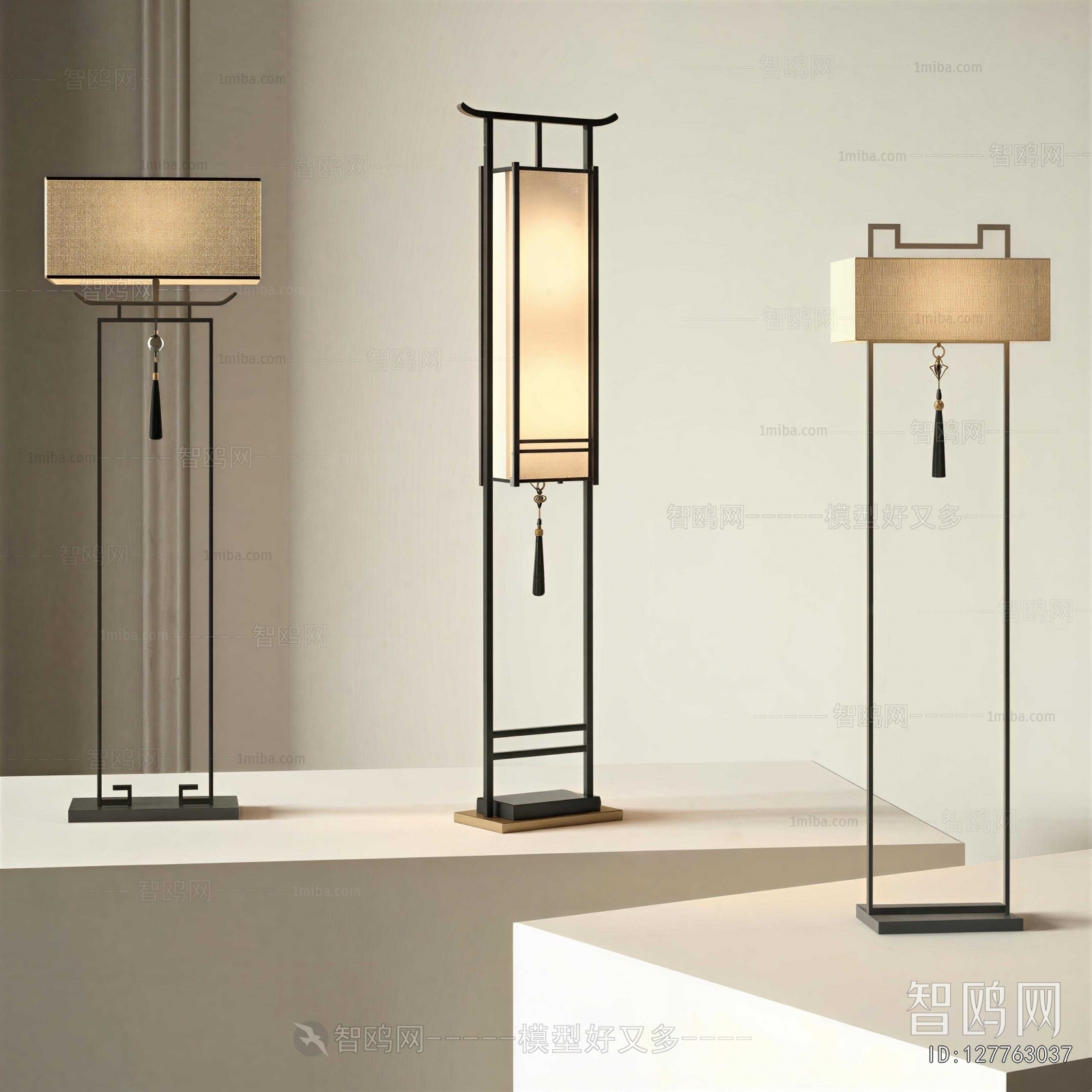 New Chinese Style Floor Lamp