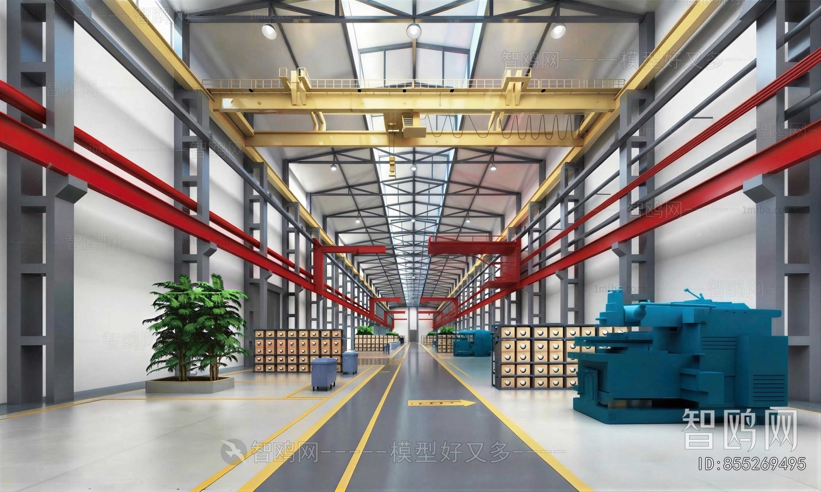 Modern Factory Floor/warehouse