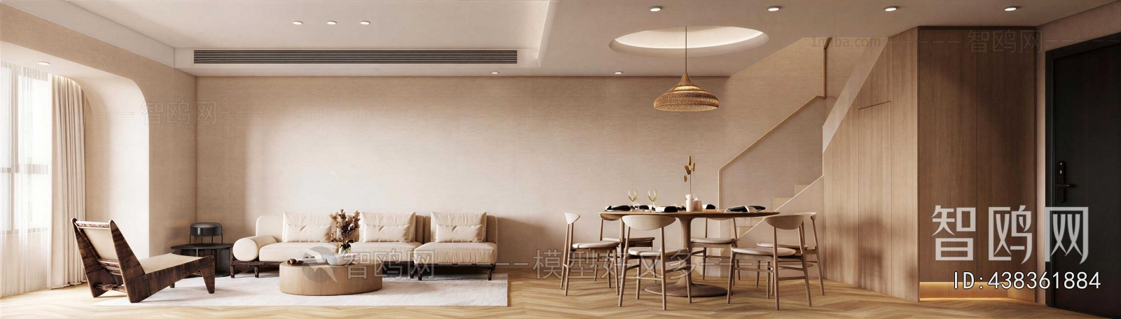 Wabi-sabi Style A Living Room