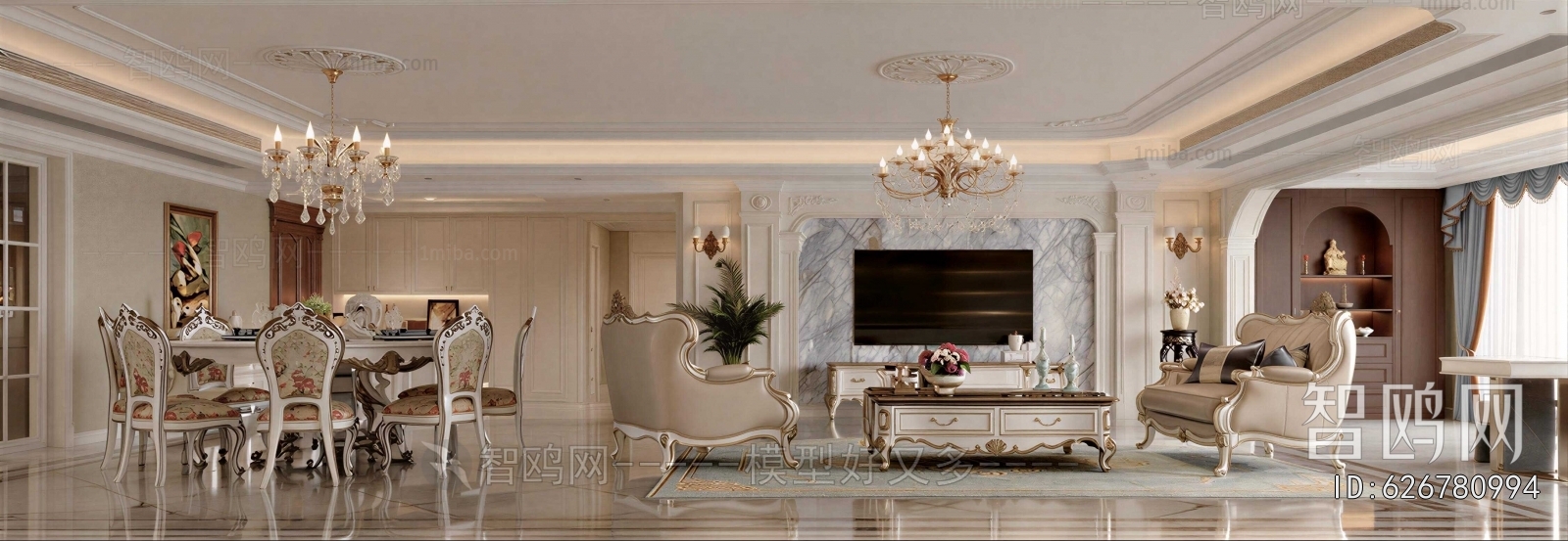European Style A Living Room