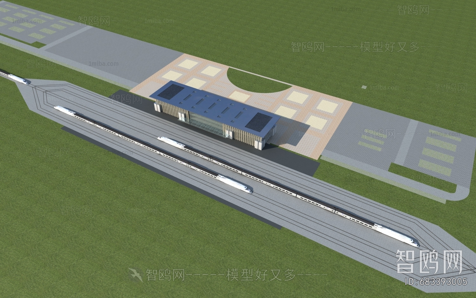 Modern Architectural Bird's-eye View Planning