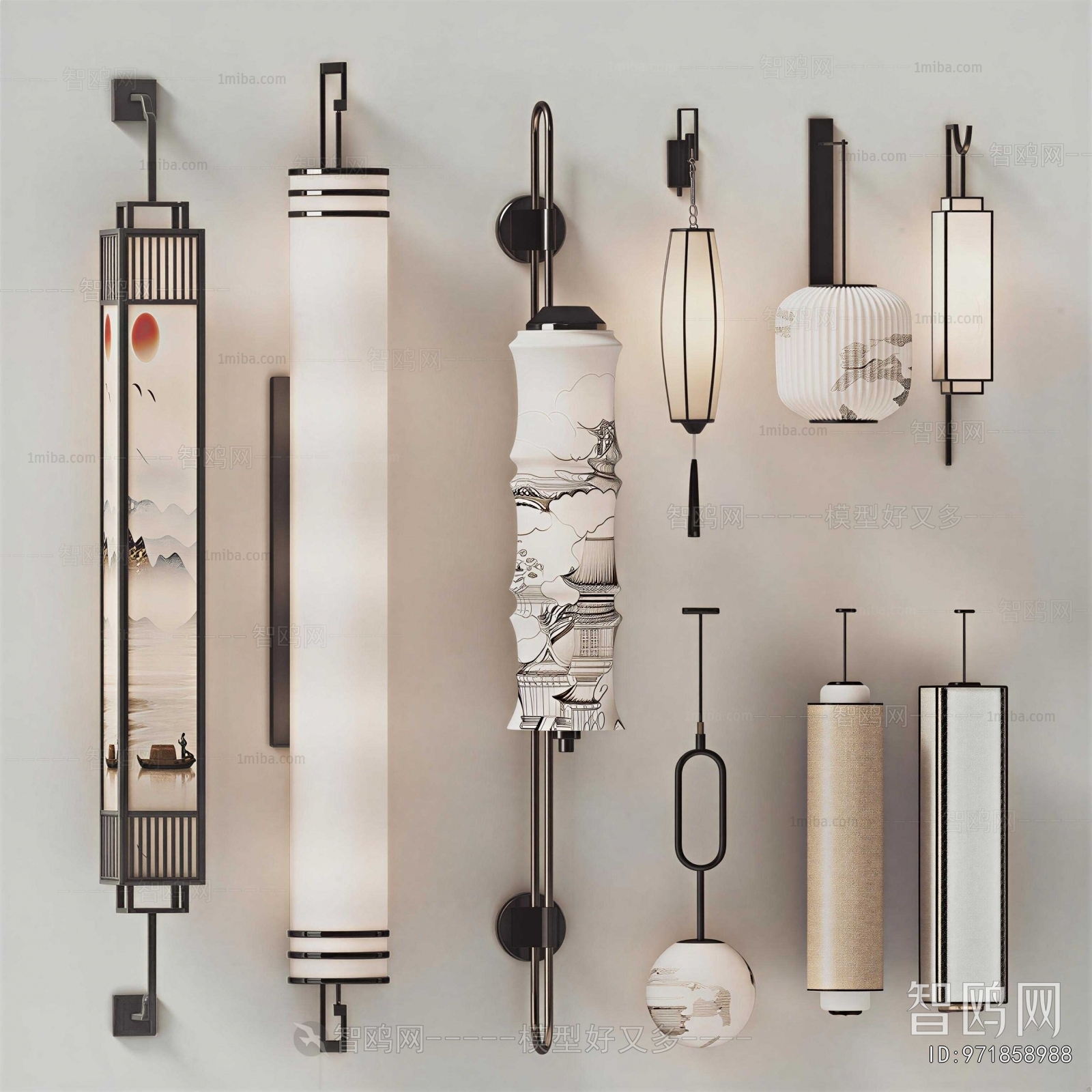 New Chinese Style Wall Lamp