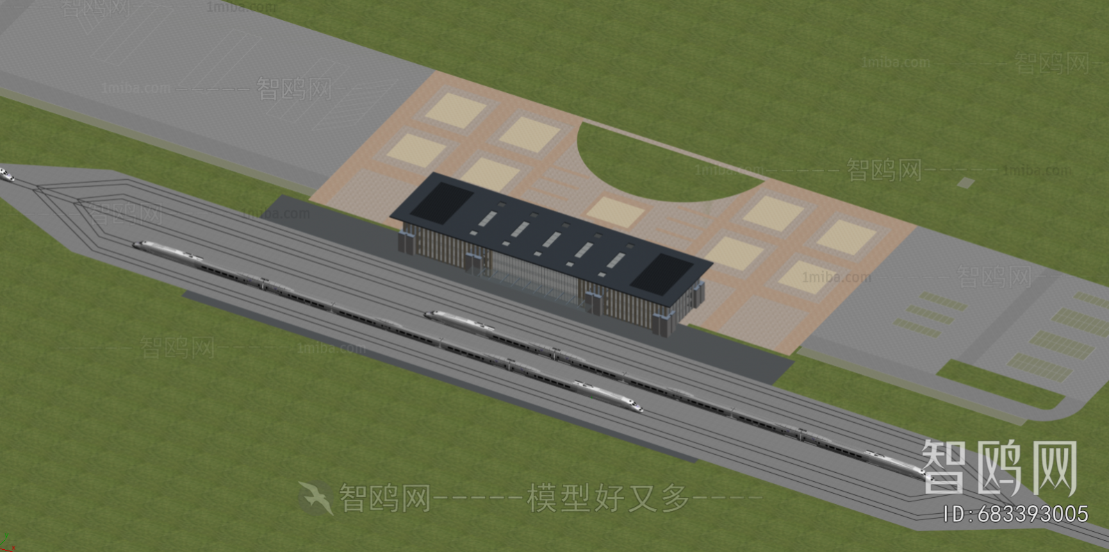 Modern Architectural Bird's-eye View Planning