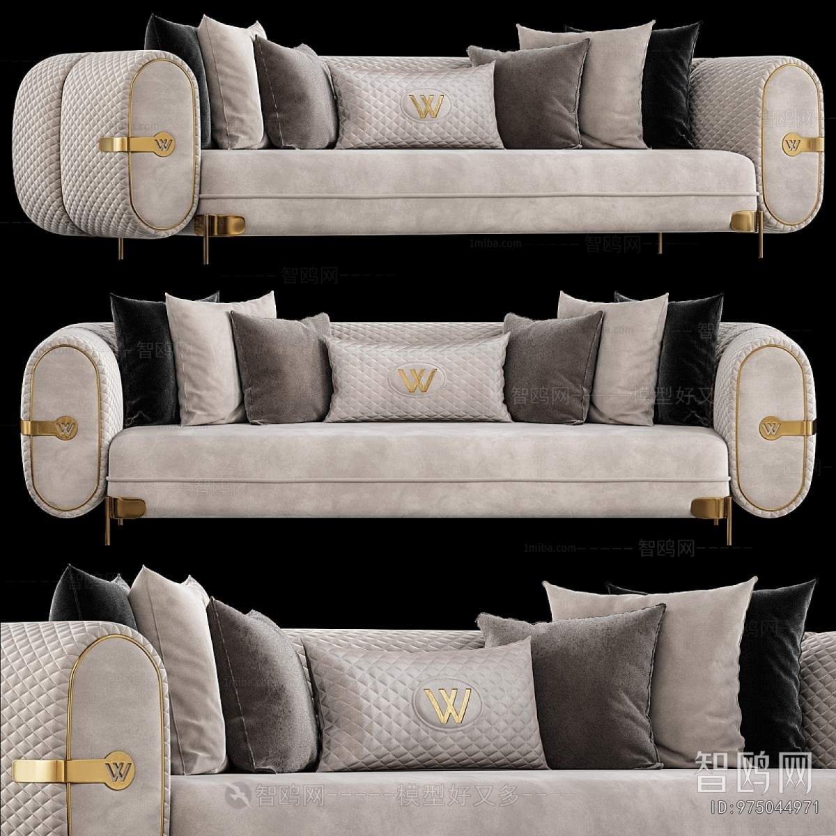Modern Multi Person Sofa