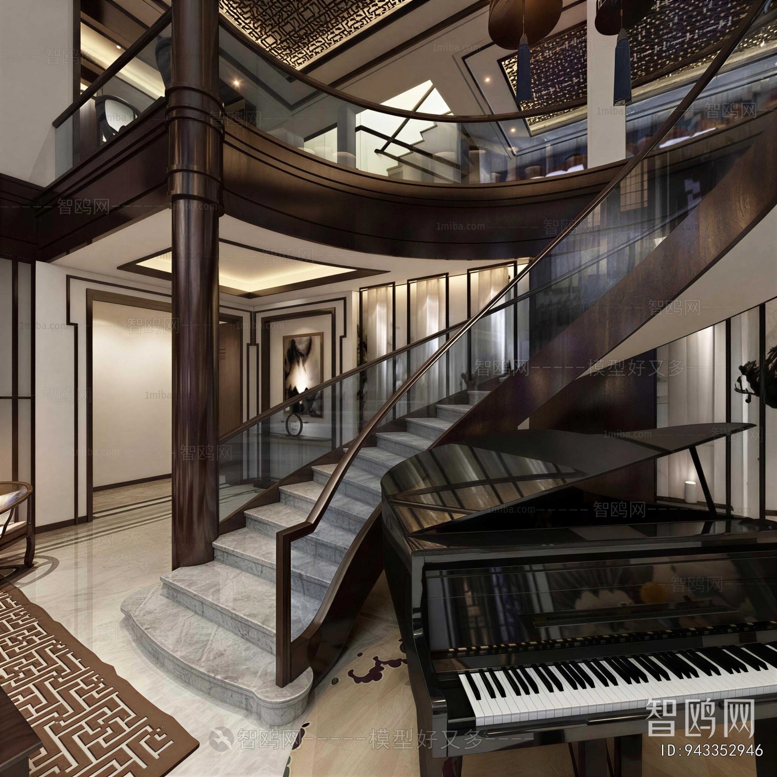 New Chinese Style Stairwell