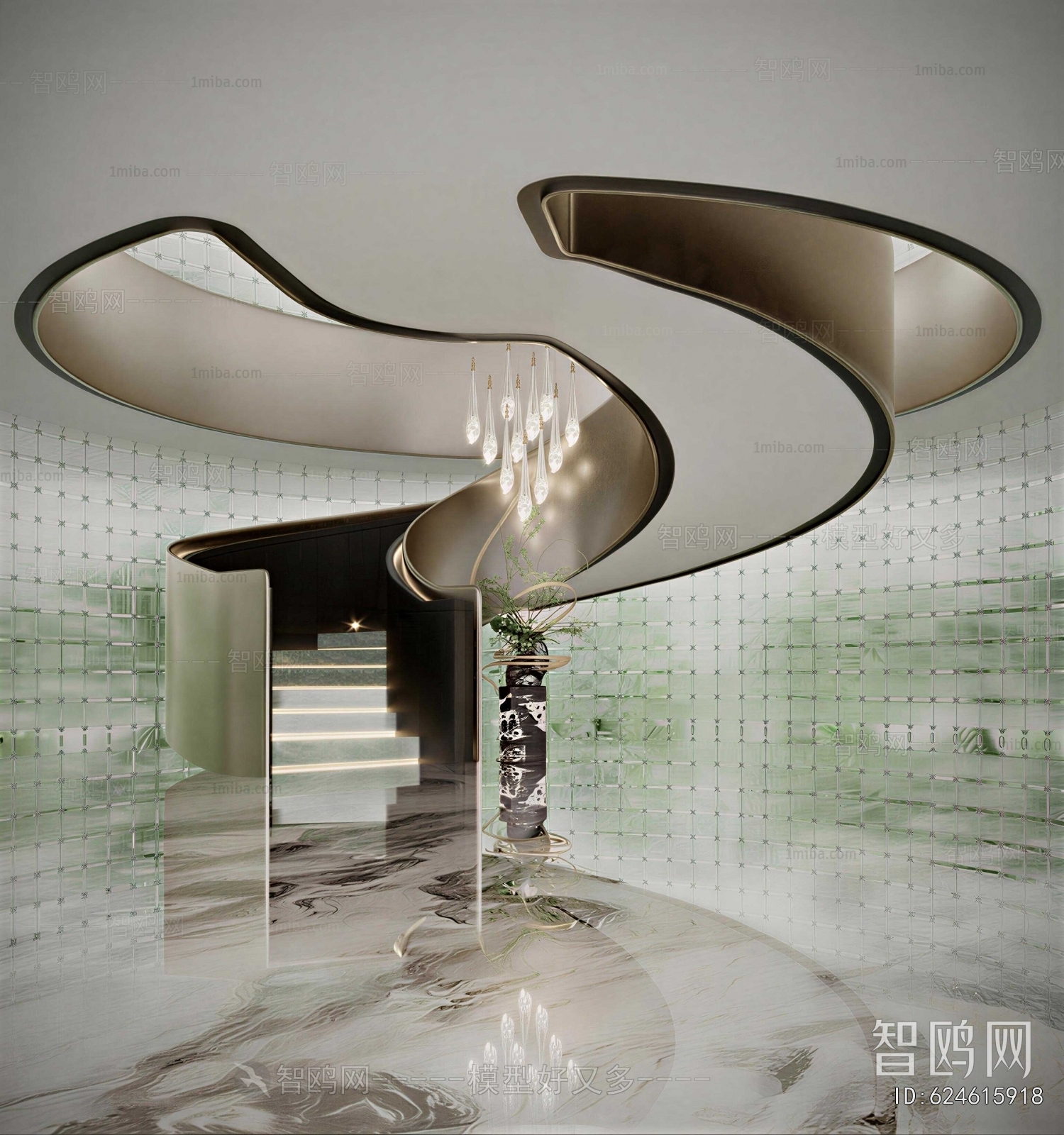 Modern Rotating Staircase