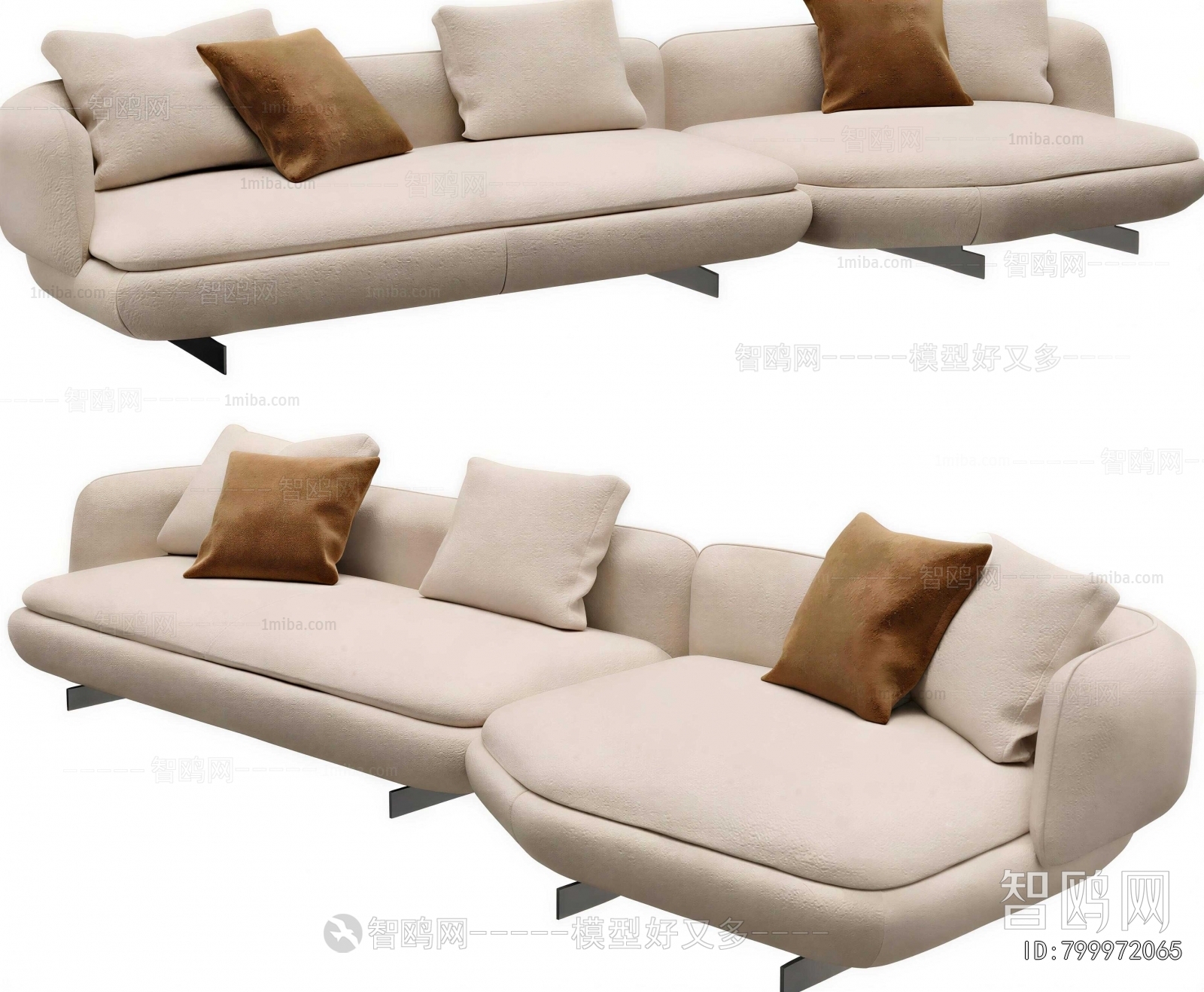 Modern Multi Person Sofa