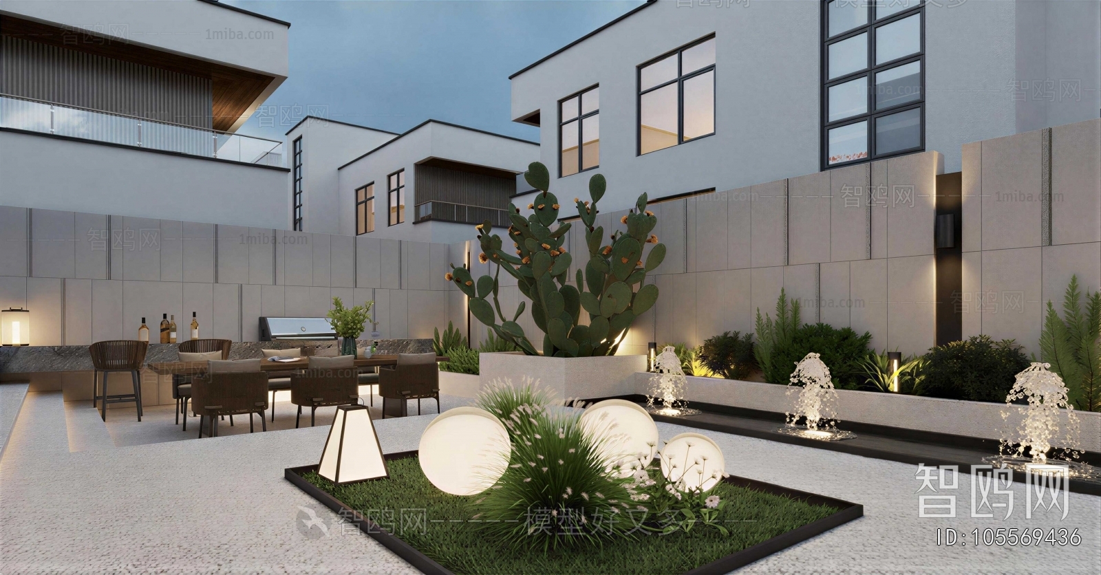 Modern Courtyard/landscape