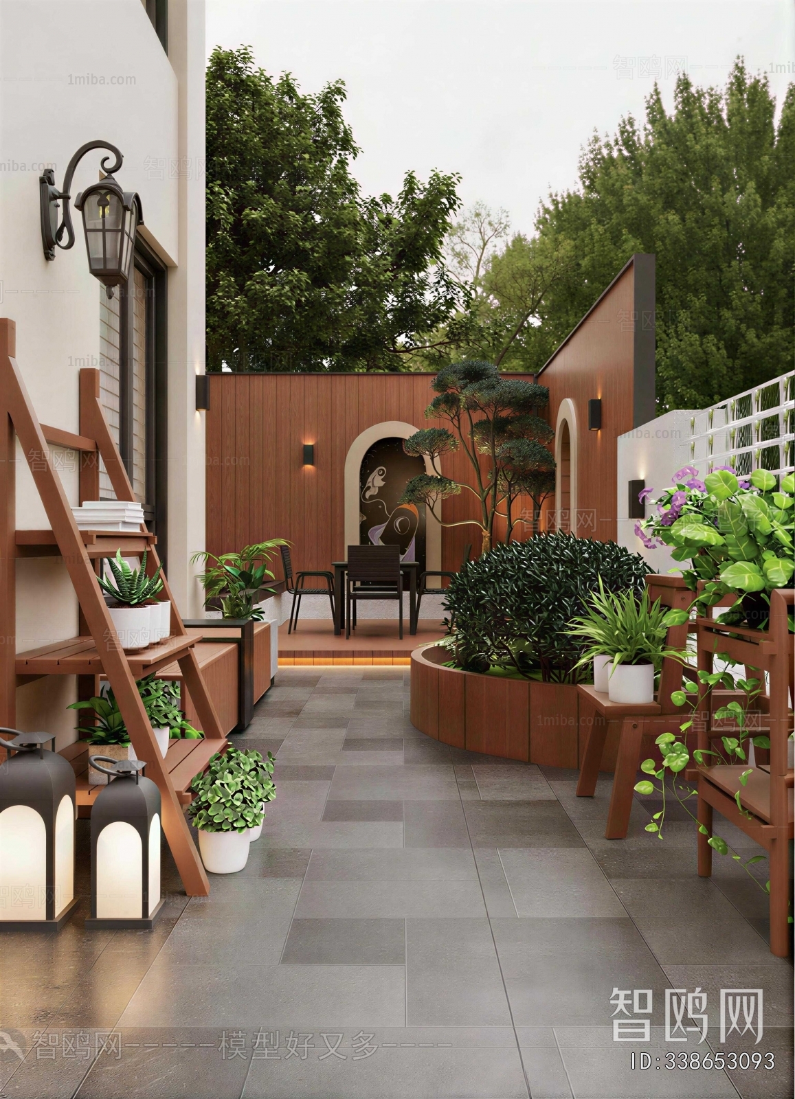 Modern Courtyard/landscape