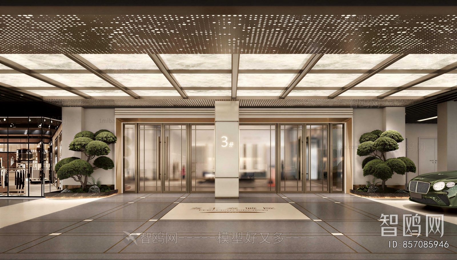Modern Underground Parking Lot