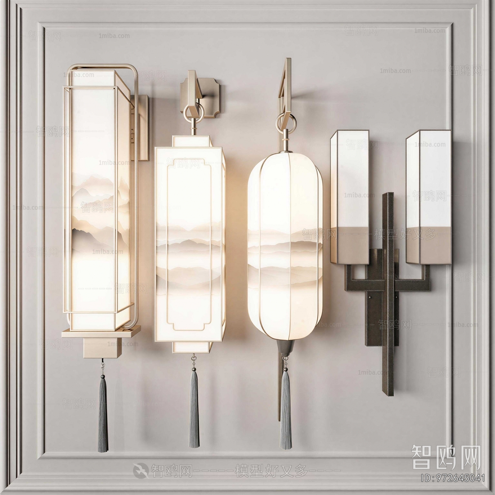 New Chinese Style Wall Lamp