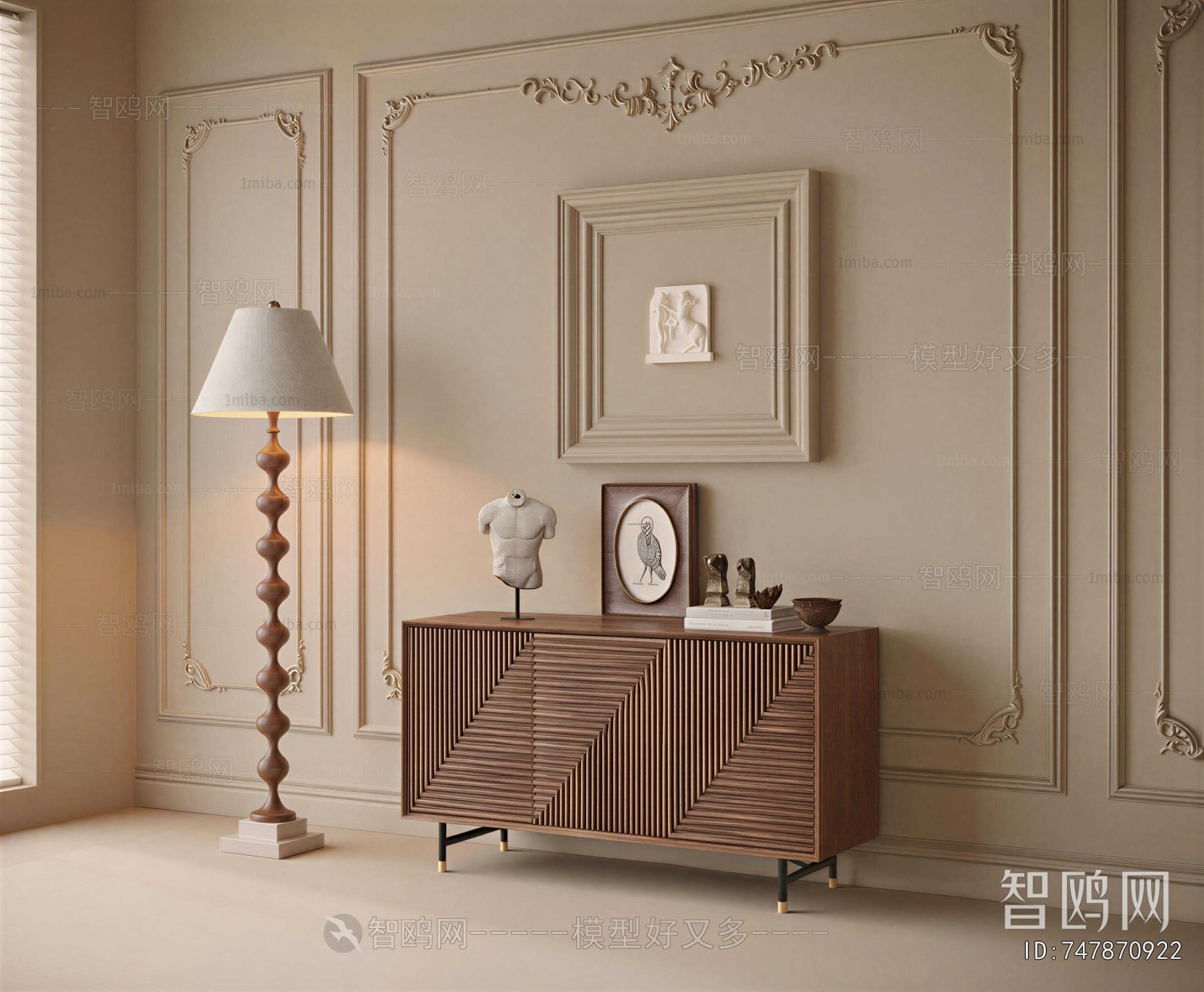 French Style Side Cabinet