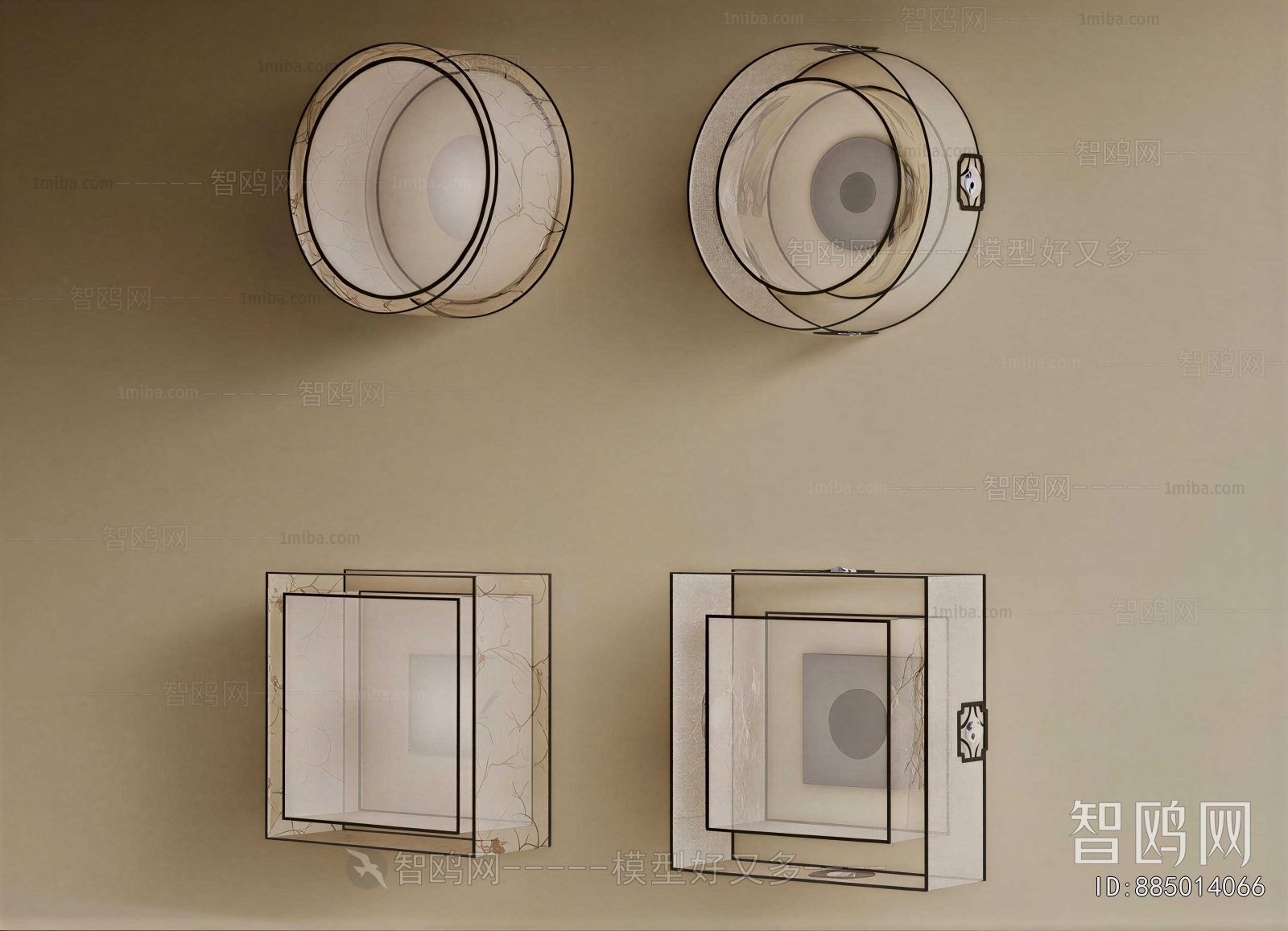 New Chinese Style Wall Lamp