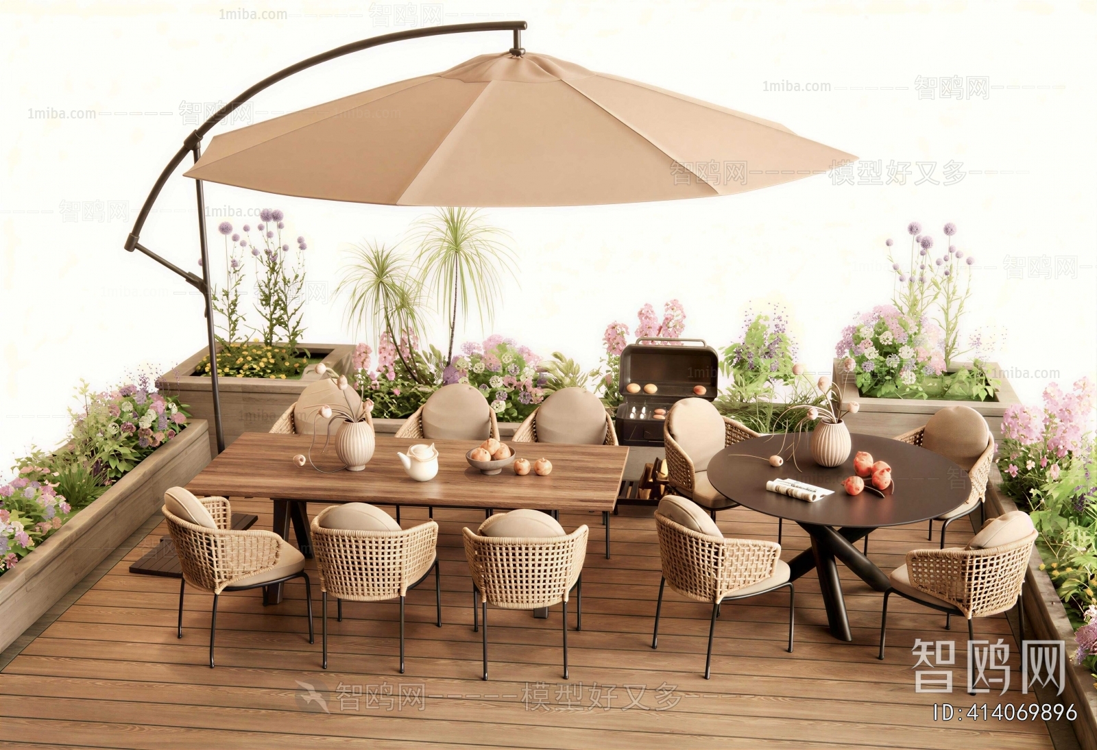 Wabi-sabi Style Outdoor Tables And Chairs