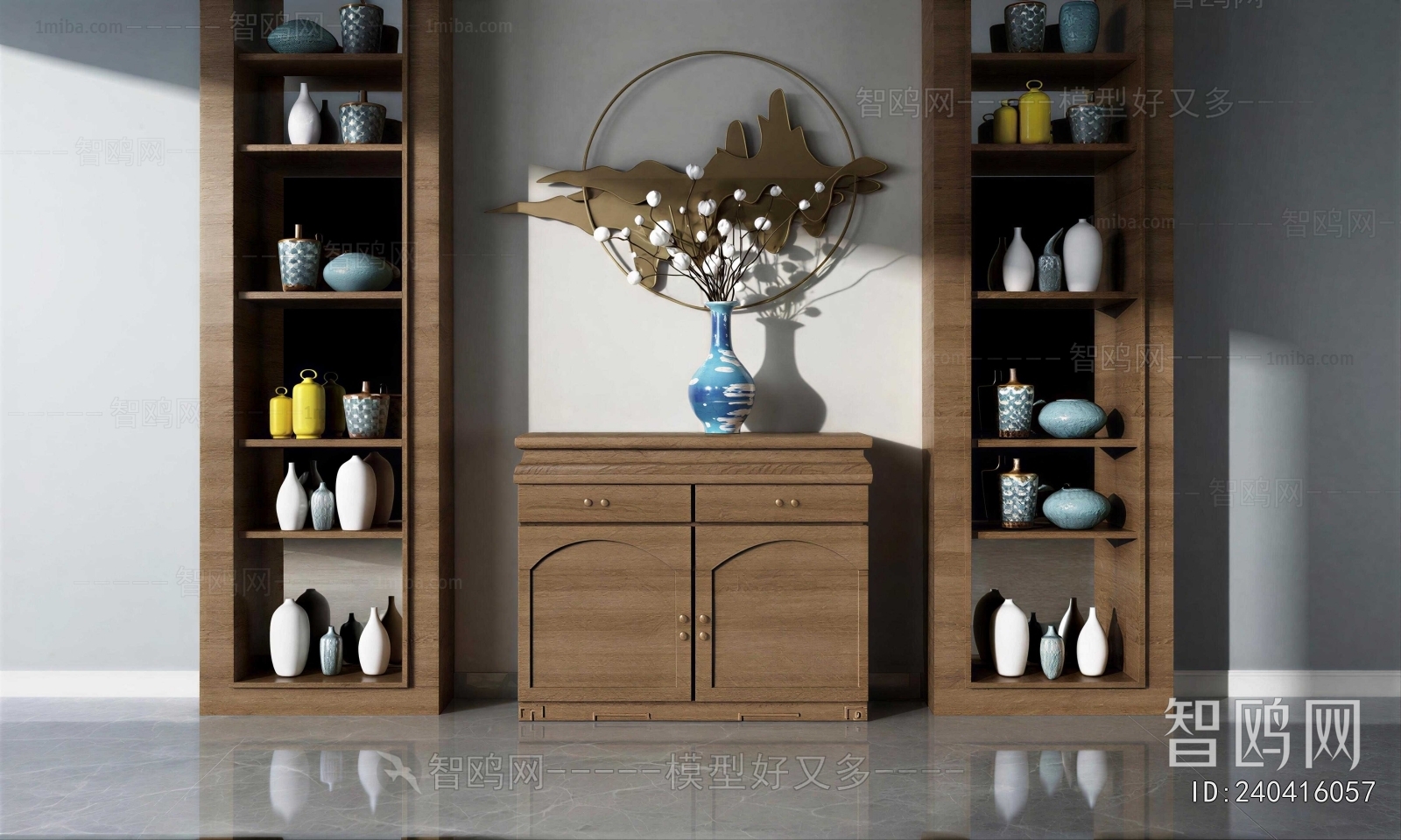 New Chinese Style Side Cabinet
