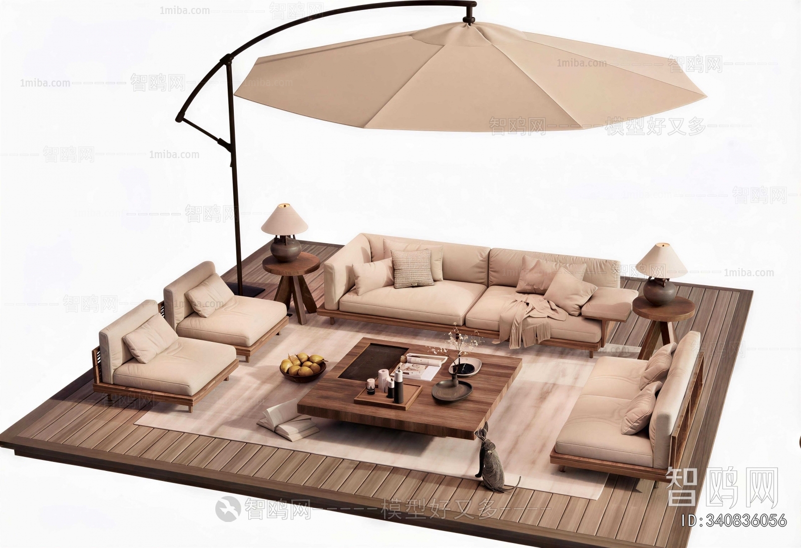Wabi-sabi Style Outdoor Sofa