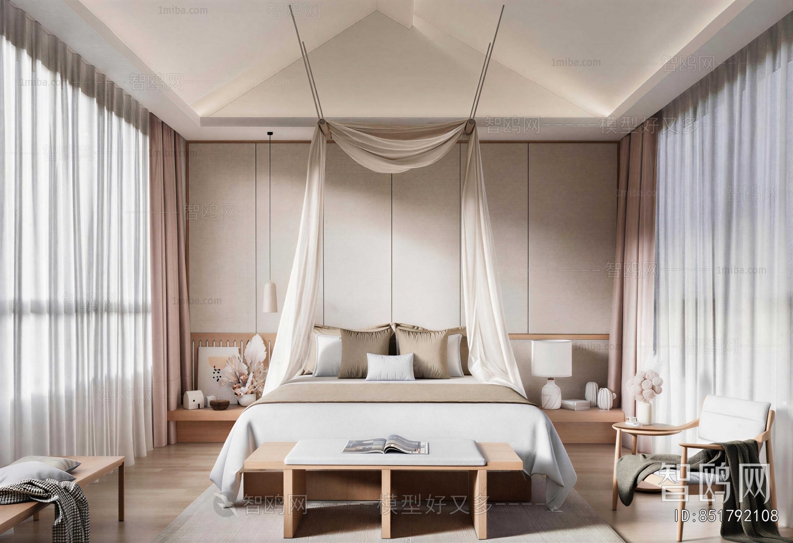 Wabi-sabi Style Bedroom