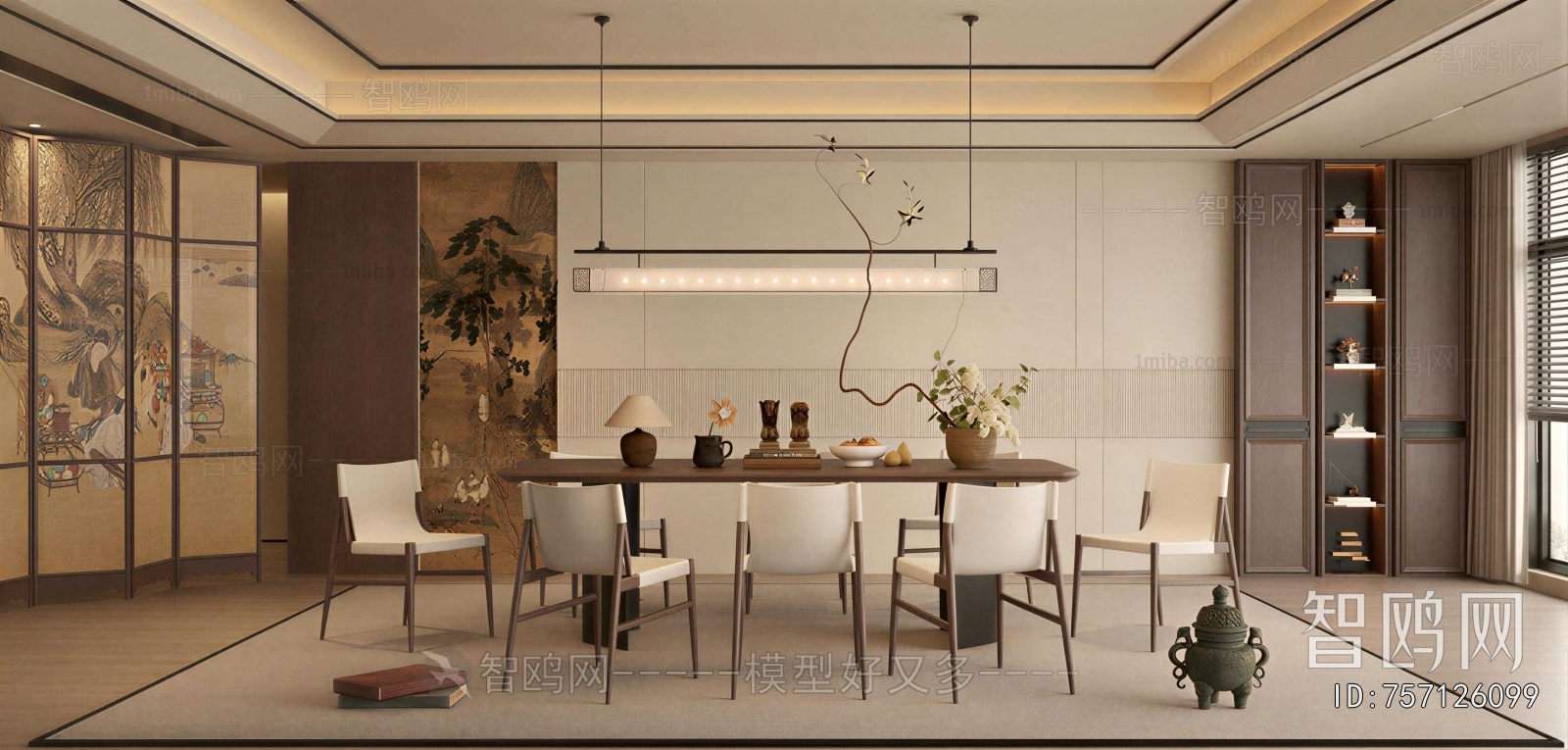 New Chinese Style Dining Room