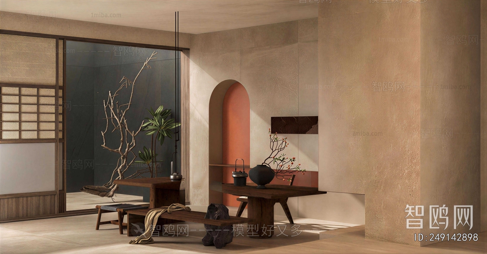 Wabi-sabi Style Tea House